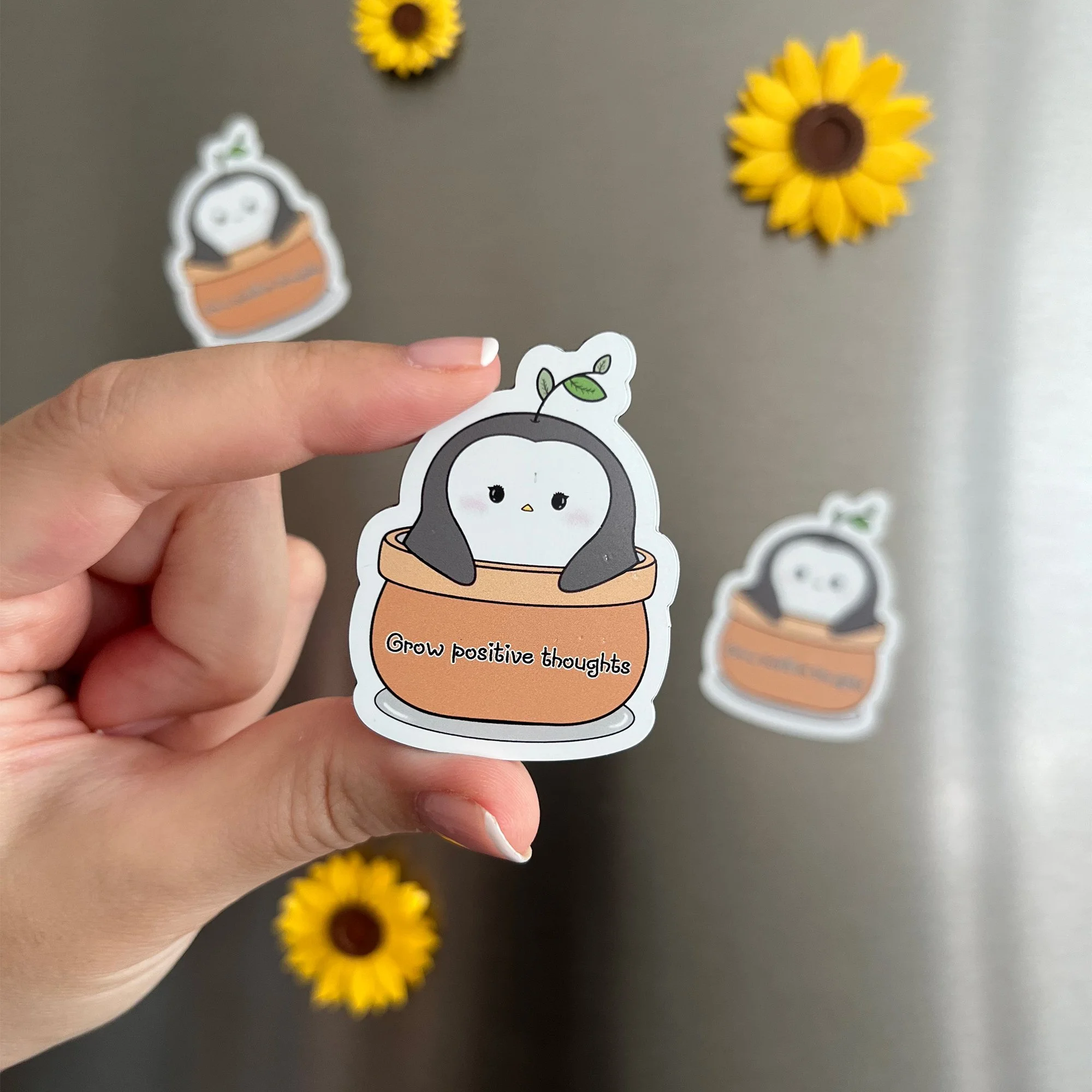 penguin growing positive thoughts magnet.jpg