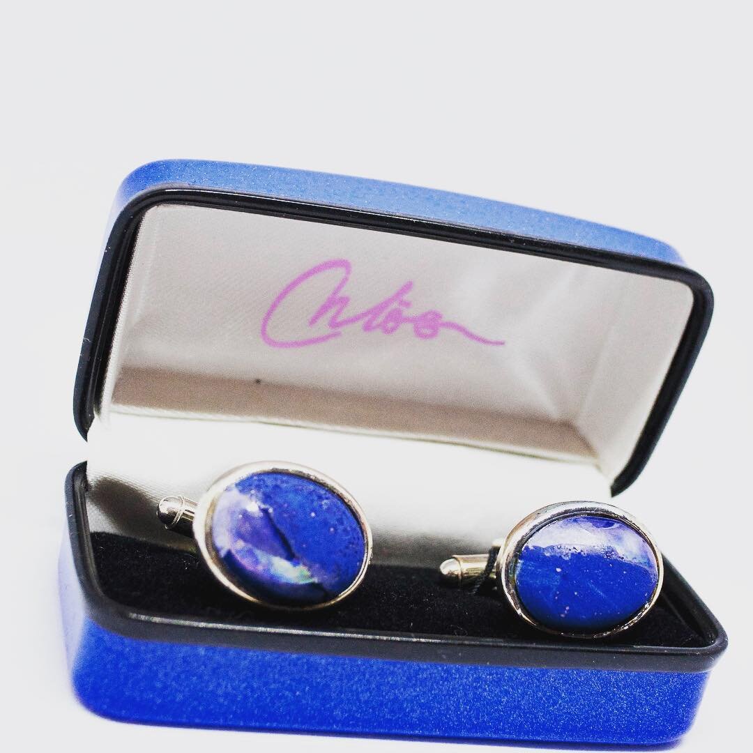 Hand-painted ceramic cufflinks please visit the website for more items #art #artist #cufflinks #ceramics #love #classic #blue #unique #lifestyle #london #life