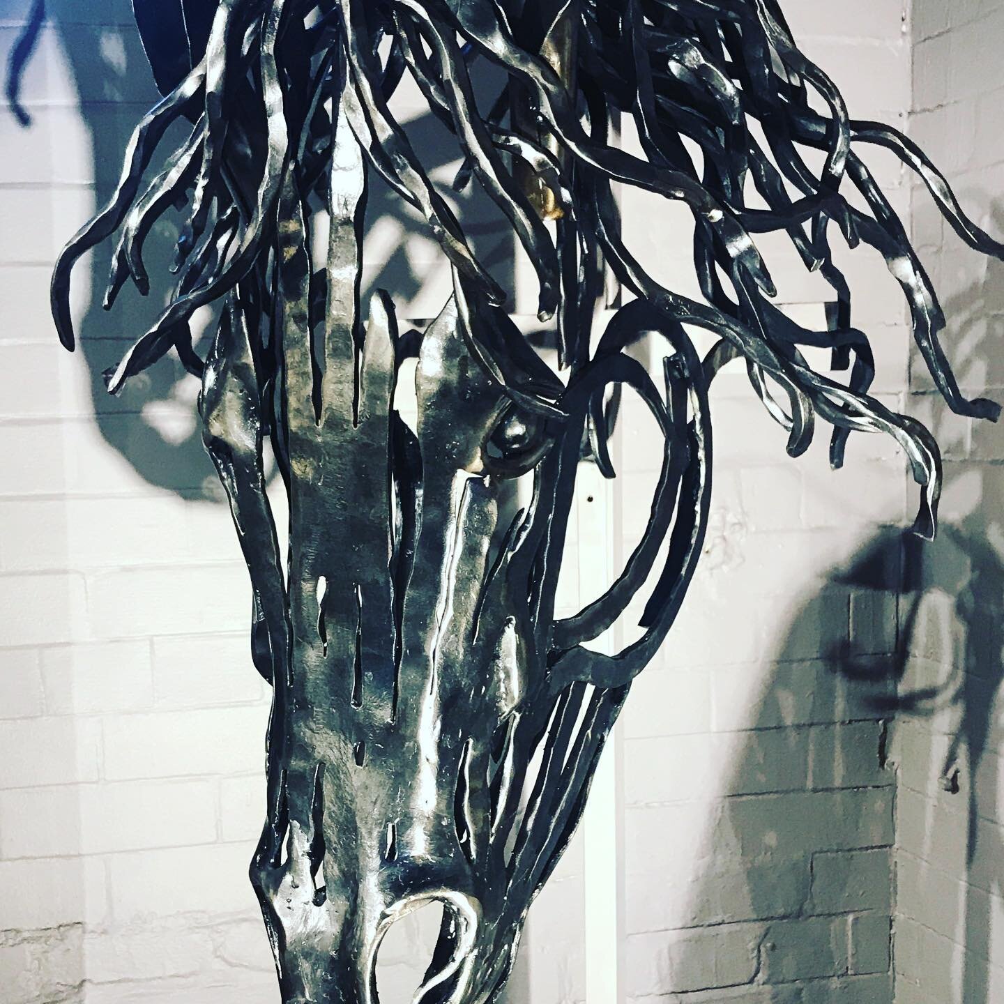 Metal work horse head  #art #love #george
