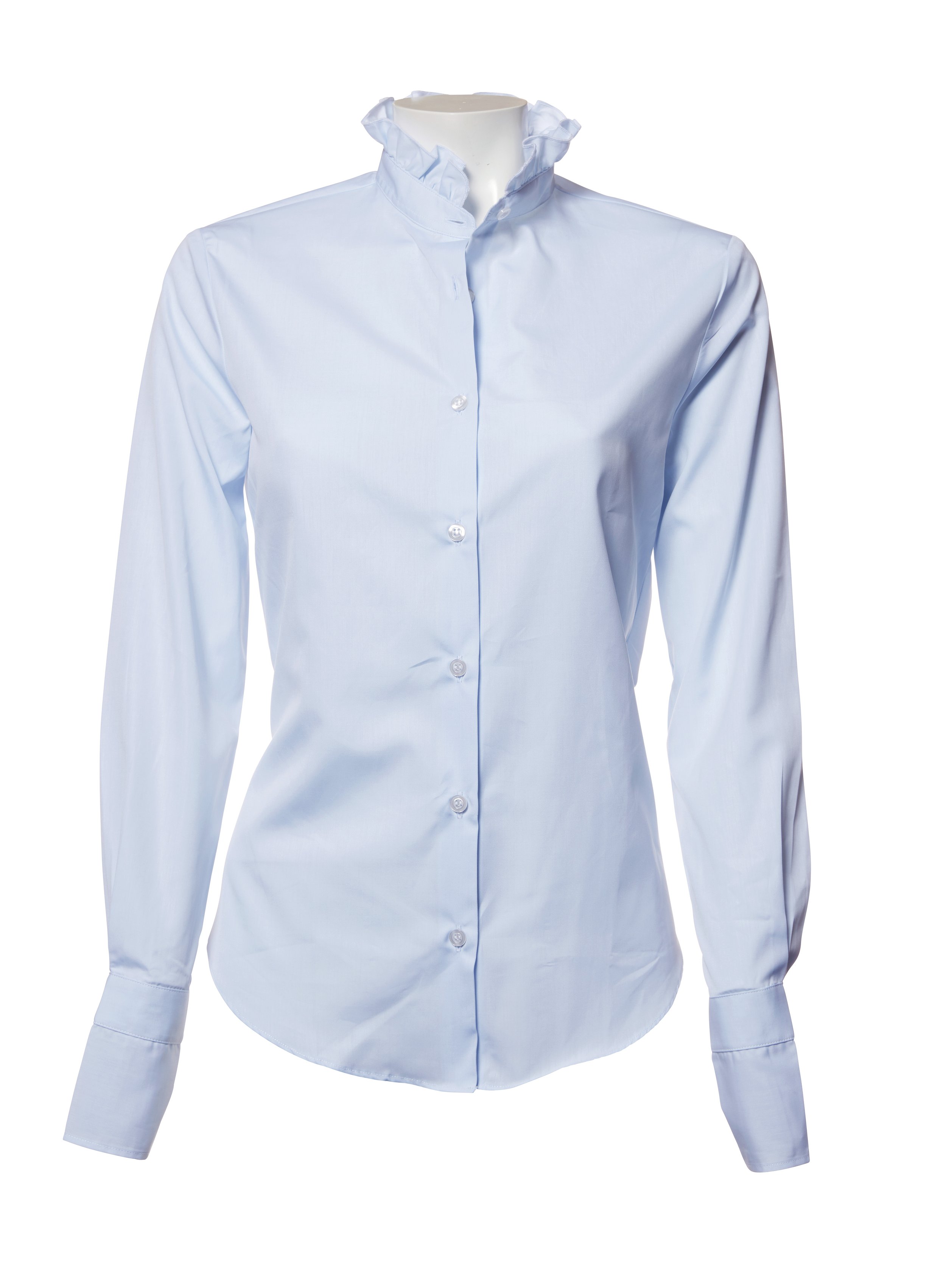 THE MORGAN - Baby blue Italian cotton poplin