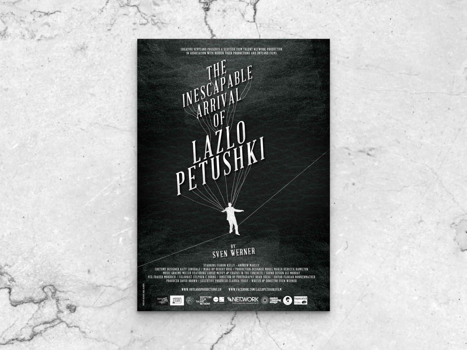  Poster design for Sven Werner's shortfilm The Inescapable Arrival of Lazlo Petushki (2017) 
