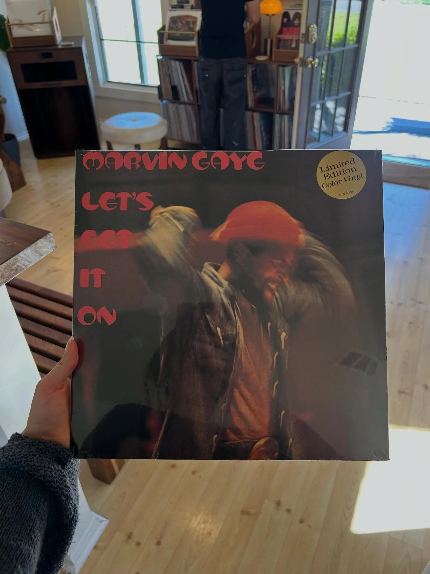 Marvin Gaye's iconic album 'Let&rsquo;s Get it on'
 (Limited Edition) 50th Anniversary Edition pressed on red vinyl.
.
. 
Originally released in August 1973, this album marked Marvin Gaye's shift towards funk and romantic lyrics, blending smooth-soul