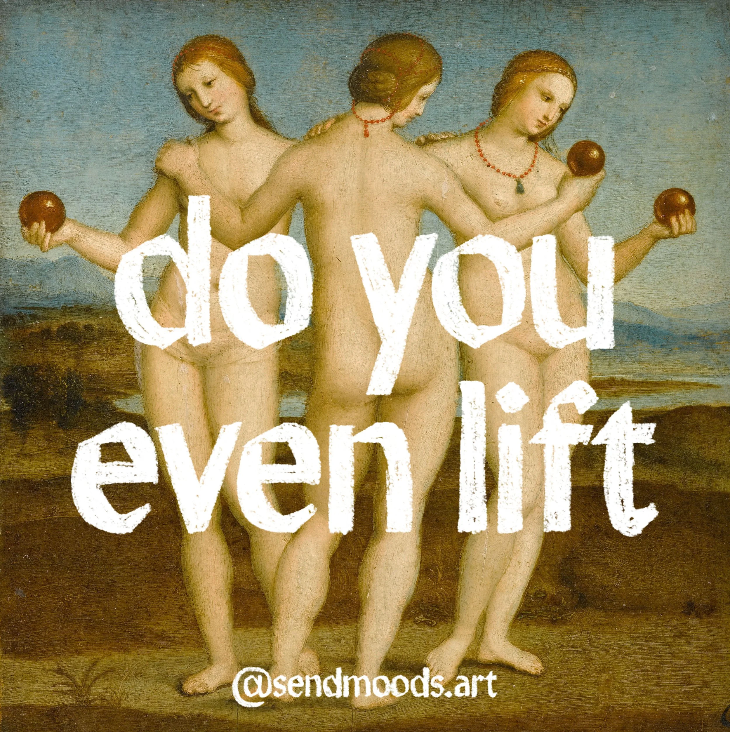 "Do You Even Lift" Gym Sticker (Send Moods)