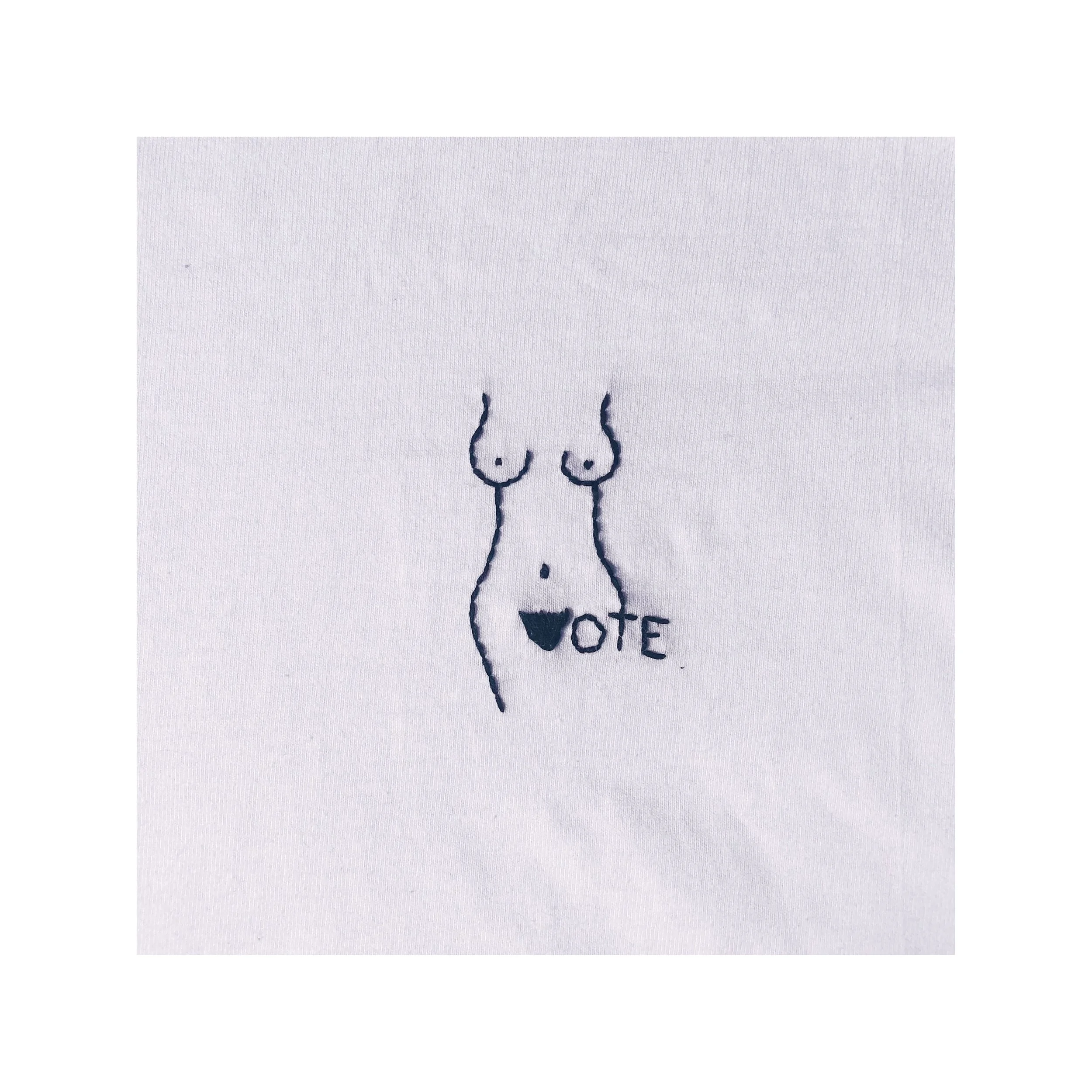 "V Is for Vote" T-Shirt - Boobs