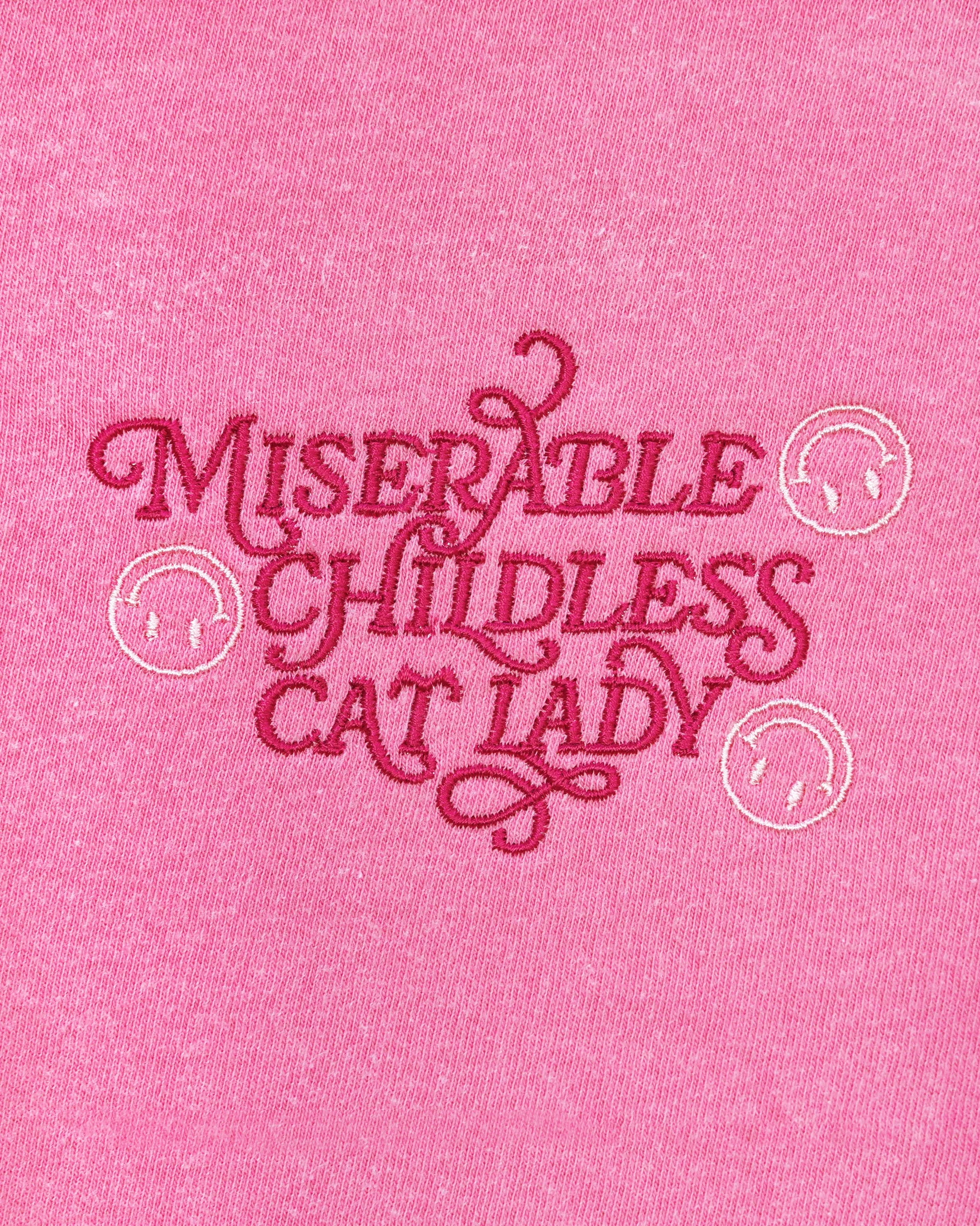 "Miserable Childless Cat Lady" T-Shirt