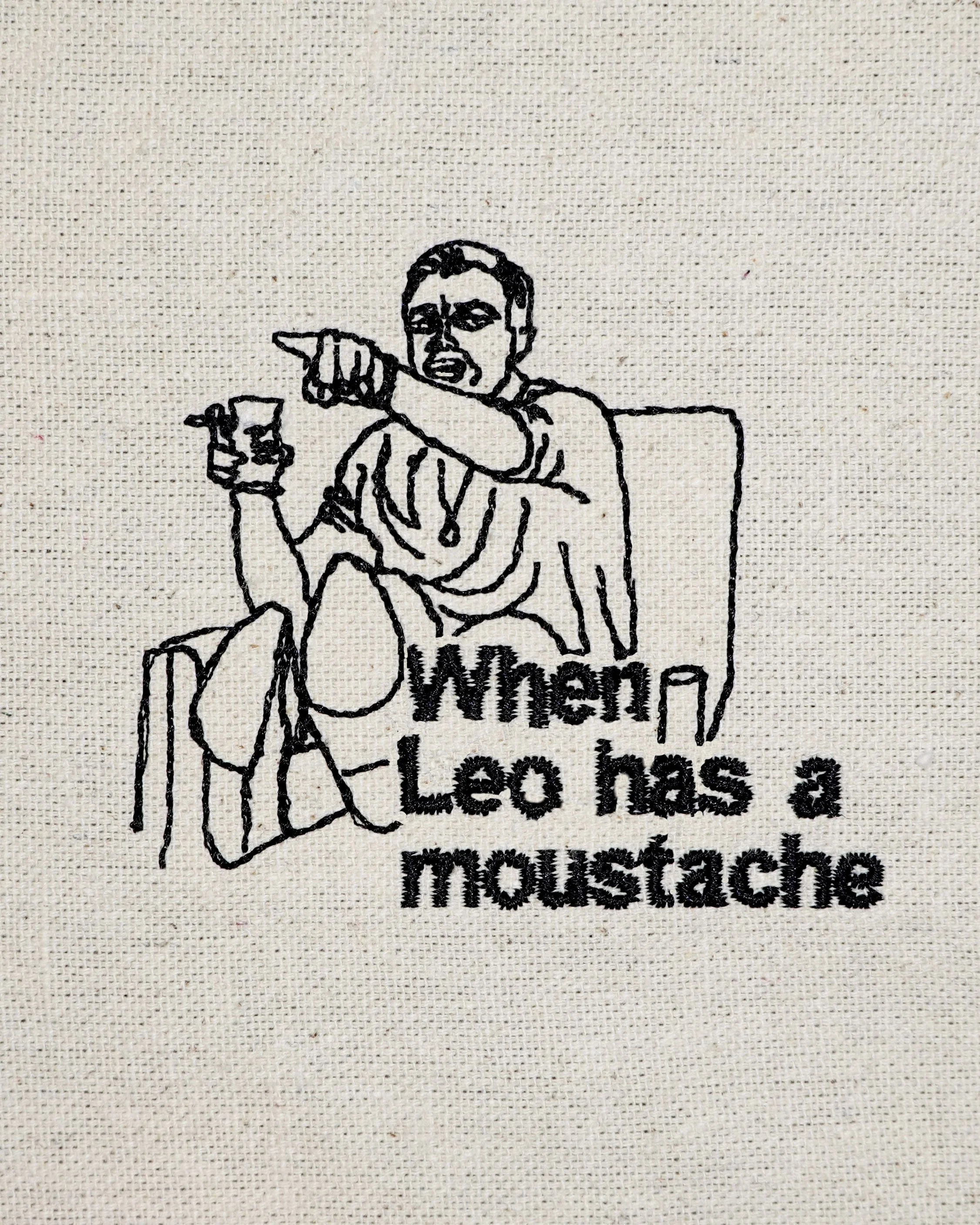 DM-to-Claim: "Pointing Leo" Embroidery Hoop