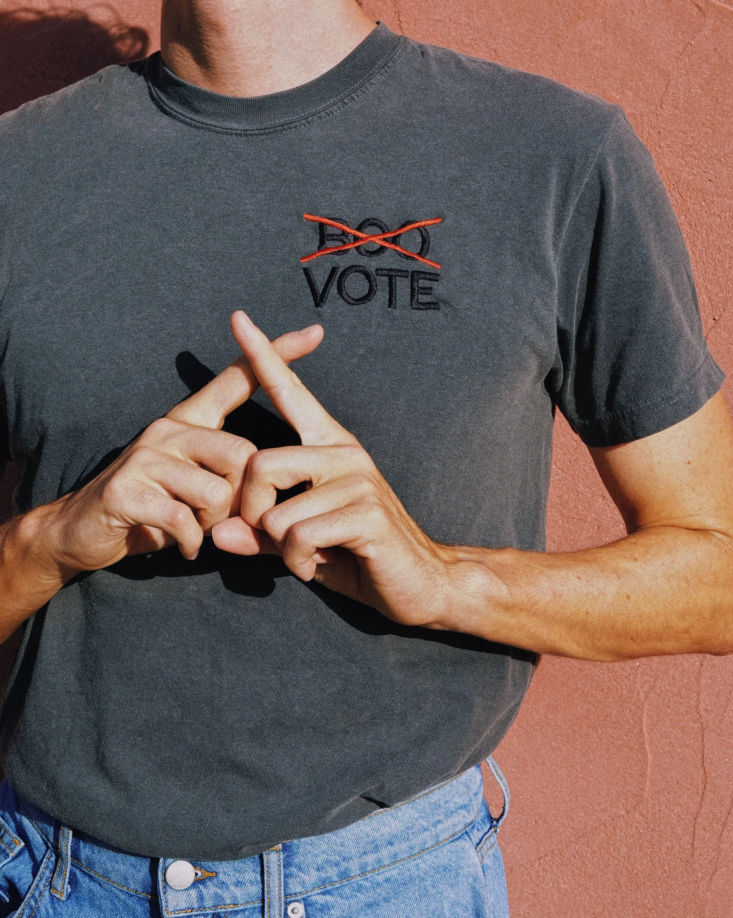 Boo AND Vote! 👻🇺🇸 20% OFF SALE!! 🎃🗳️ 

I know Obama said &ldquo;Don&rsquo;t boo, VOTE!&rdquo; but I say do both :) because what&rsquo;s spookier 👻 than the mid-terms 🗳️

TODAY ONLY: 20% OFF all Halloween and Election apparel! I&rsquo;ll do my 