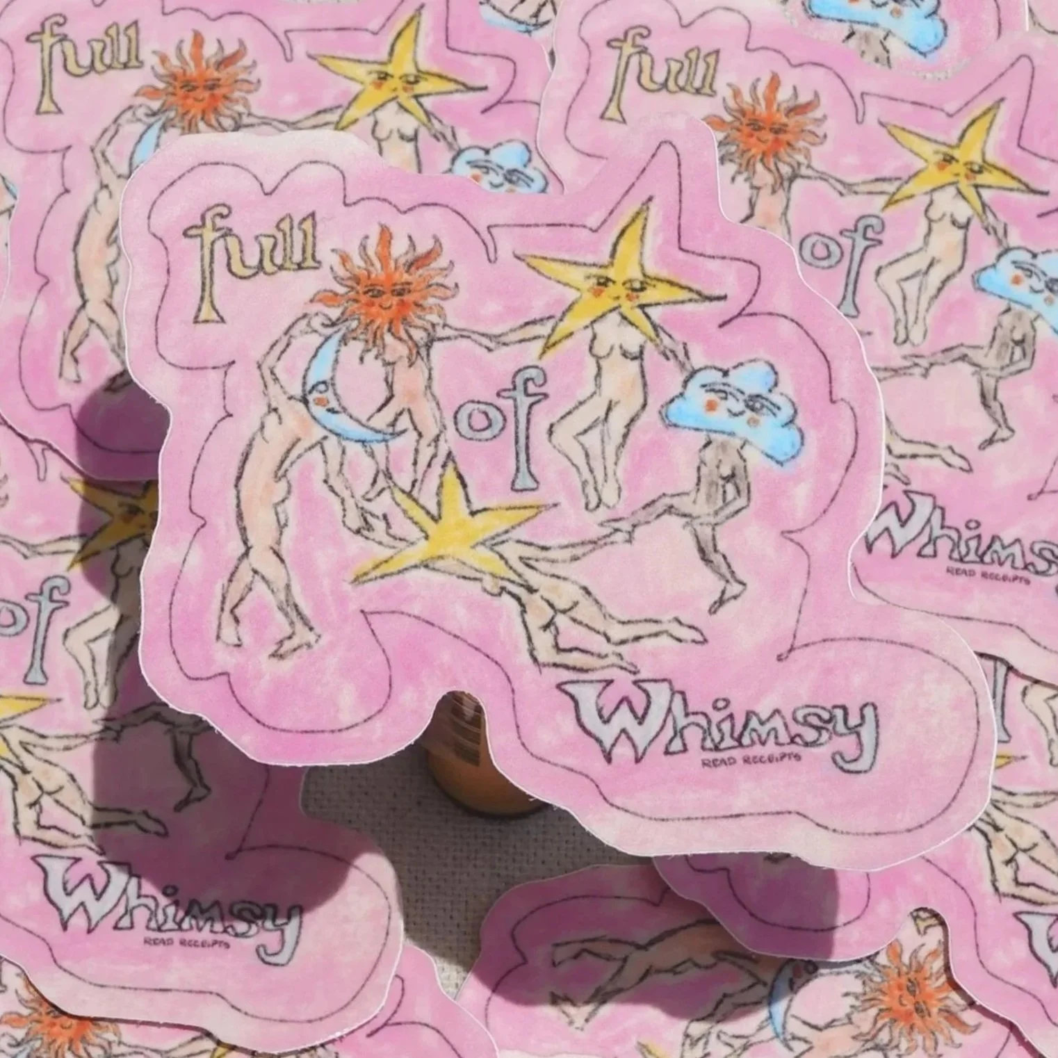 "Full of Whimsy" Sticker (Pink)