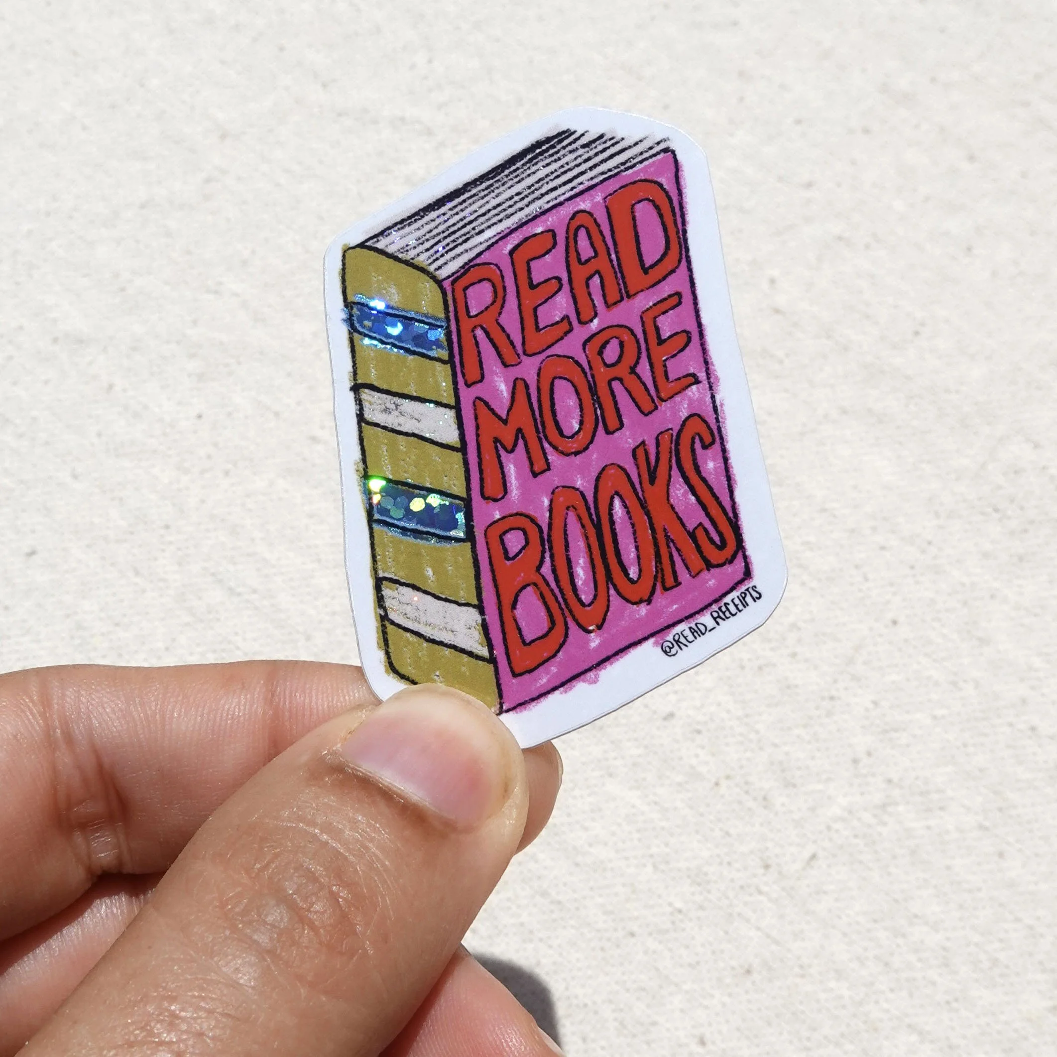 "Read More Books" Sticker
