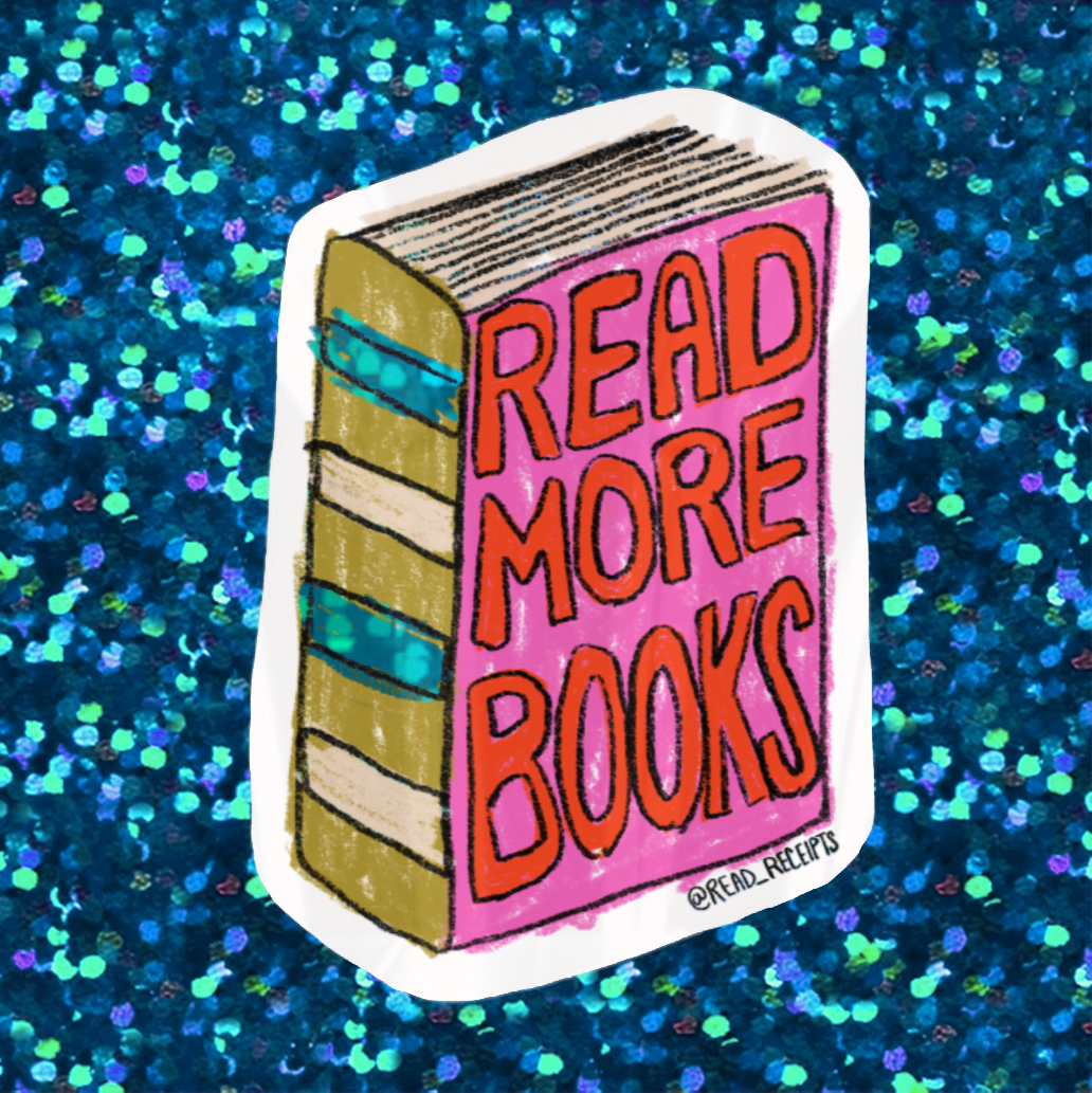 "Read More Books" Sticker