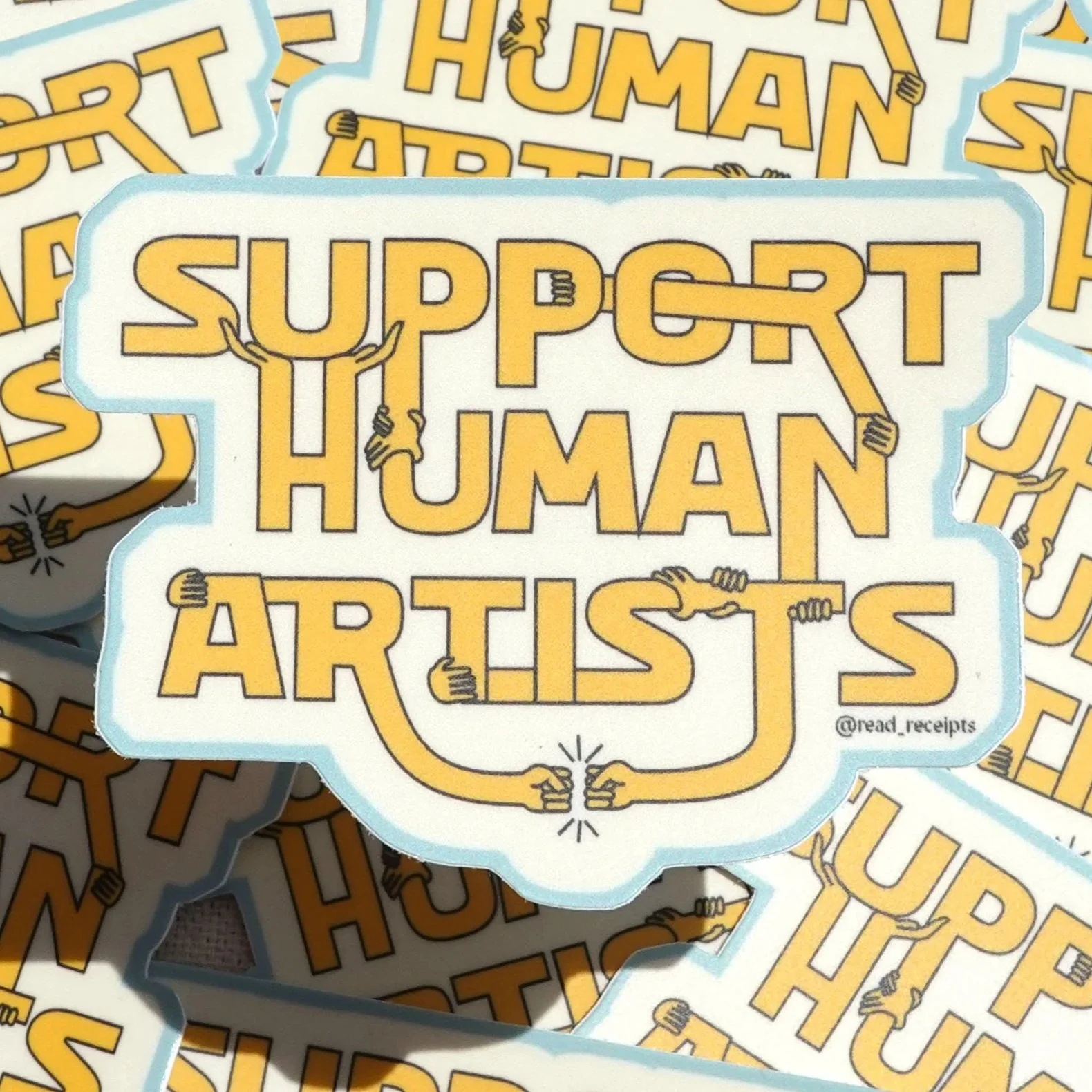 "Support Human Artists" Sticker