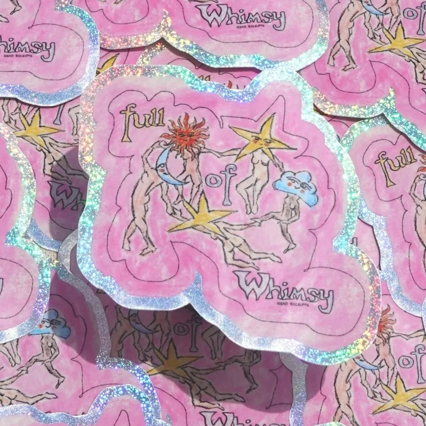 "Full of Whimsy" Sticker (Glitter)