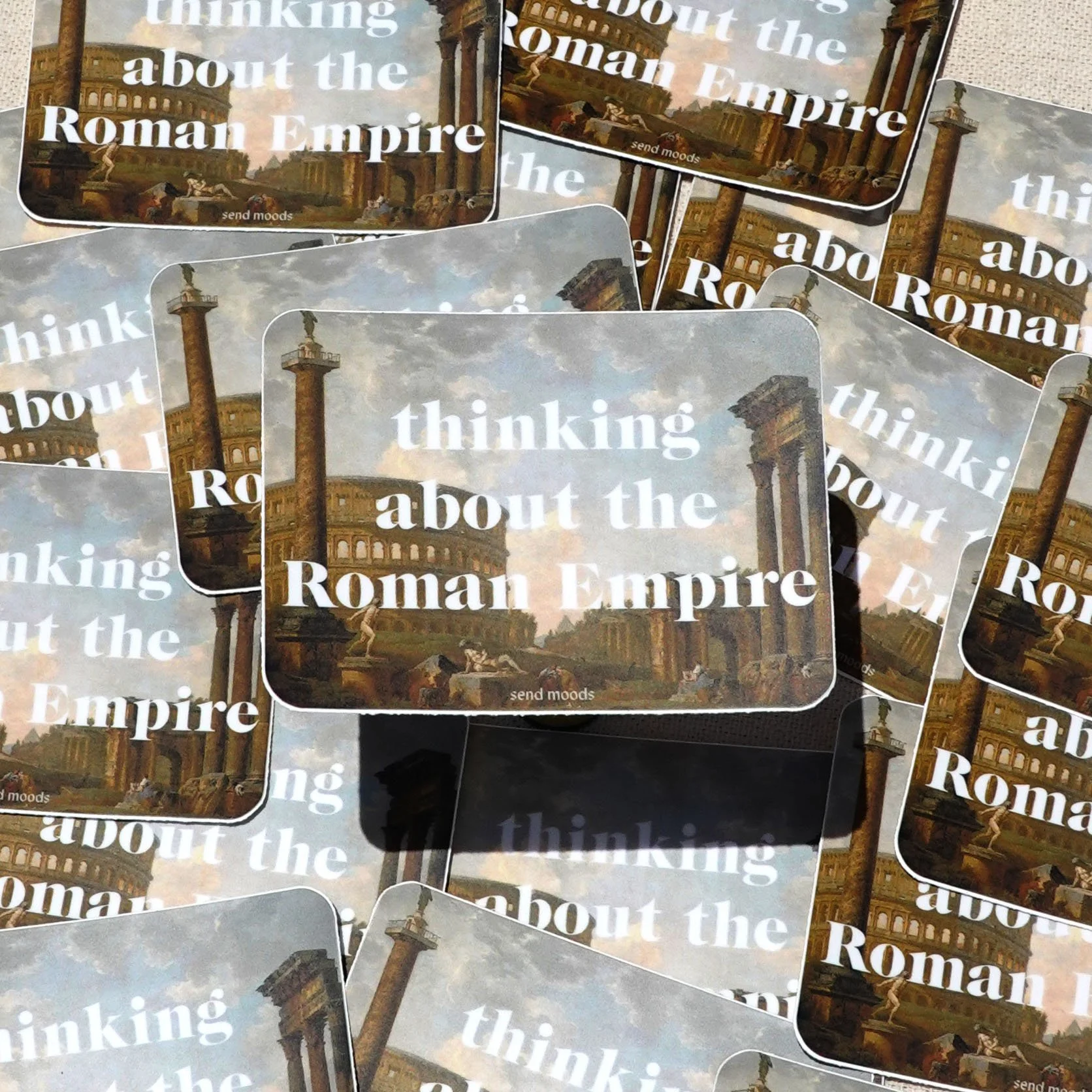 "Thinking About the Roman Empire" Sticker (Send Moods)