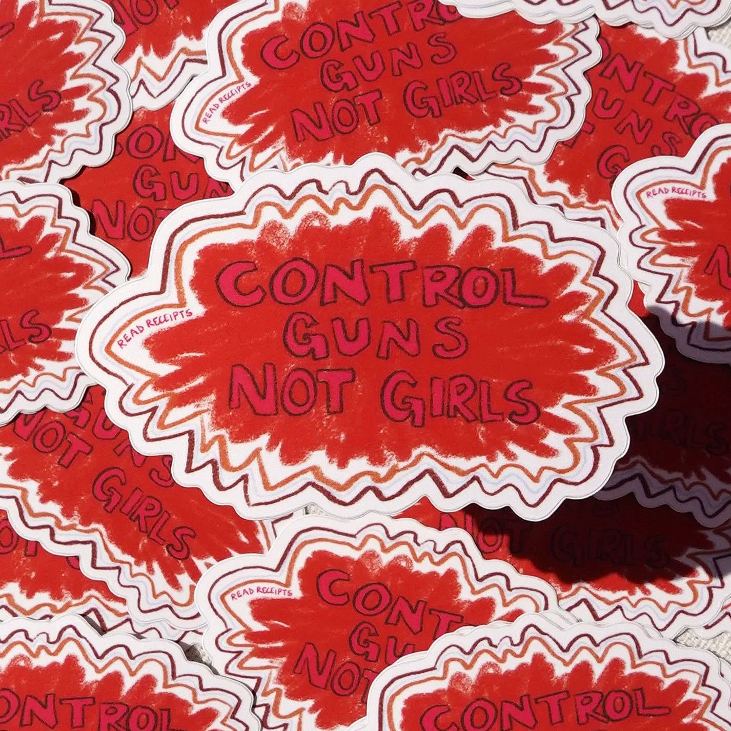"Control Guns Not Girls" Sticker