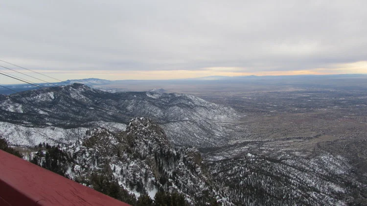 Ski area back side of Sandia Peak