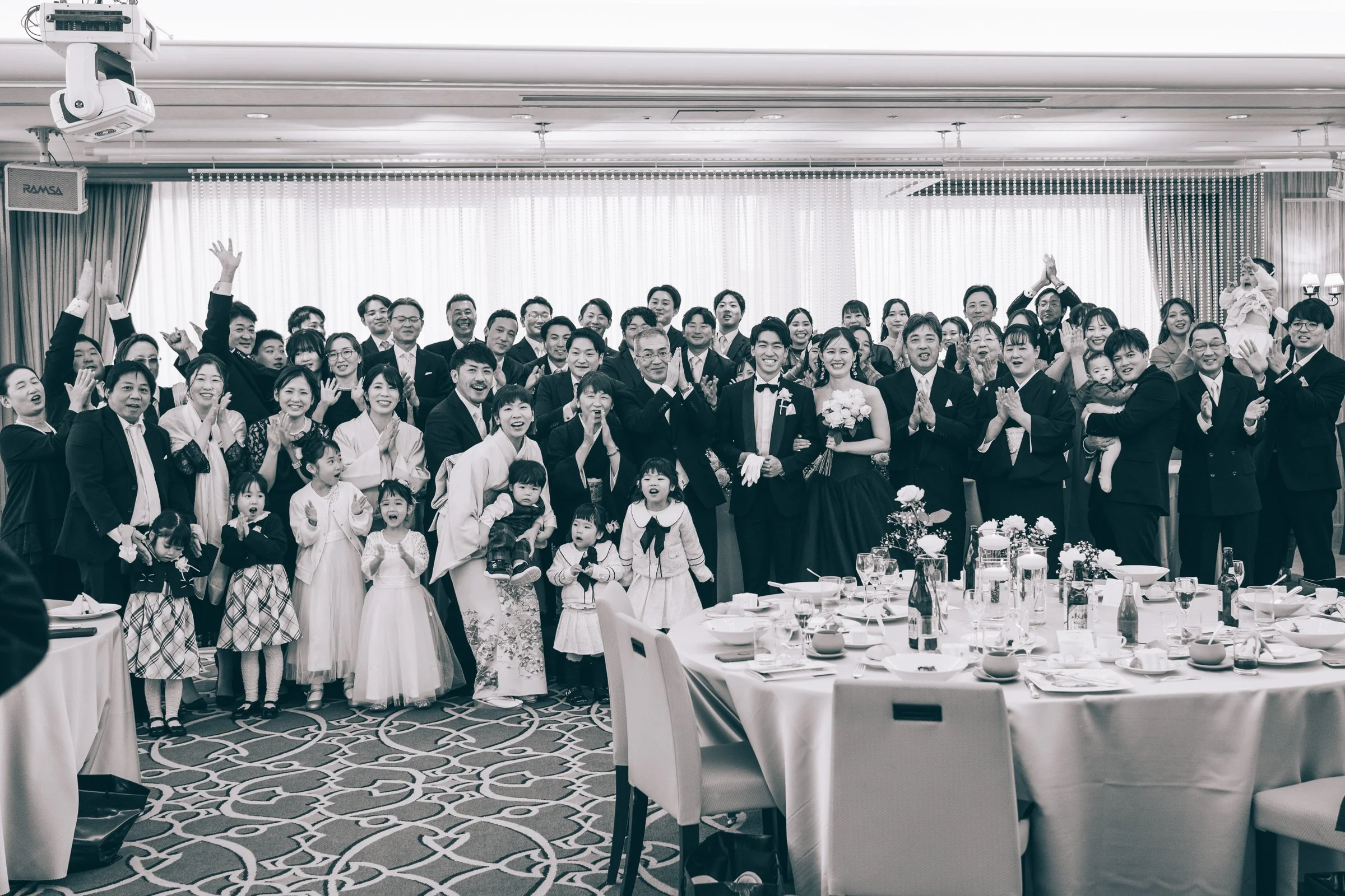 結婚式の集合写真で、大切にしていること