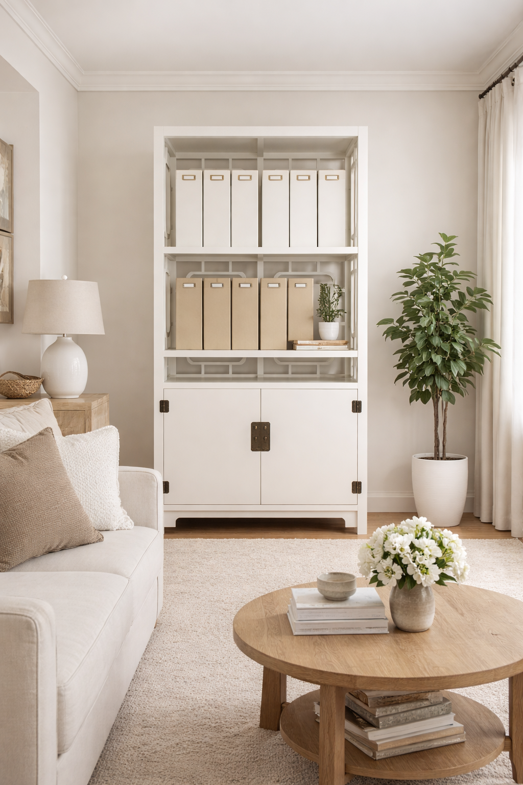 Double panels Bookcase