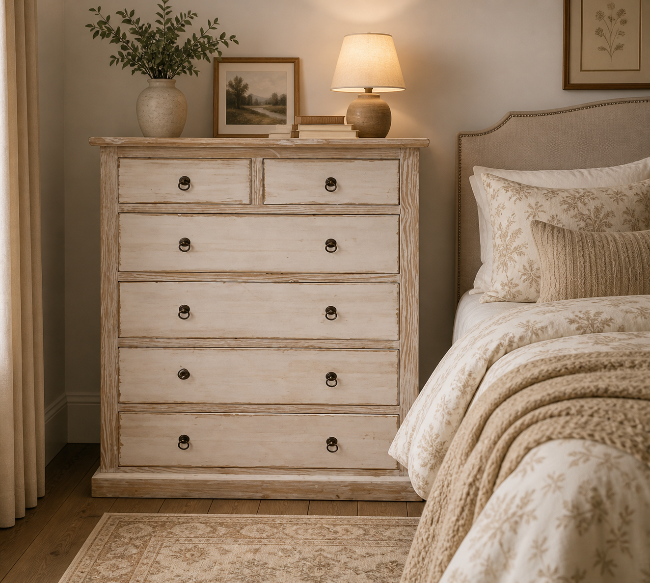 White Wash Dresser