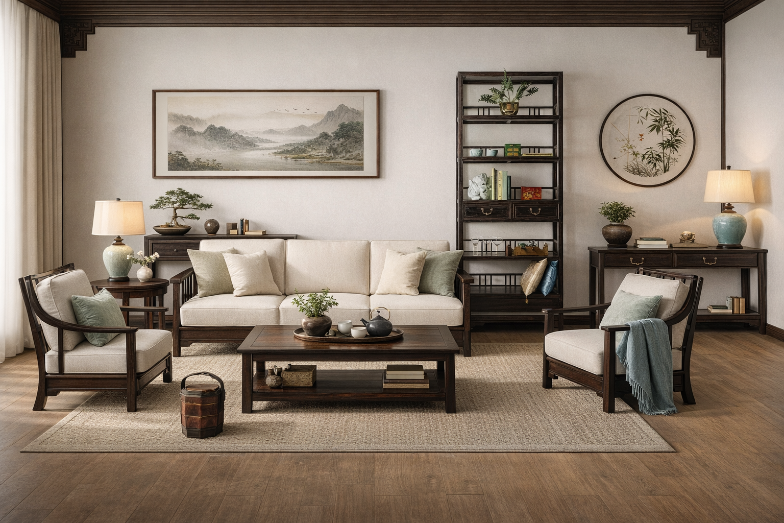 Large Ming Style Bookcase