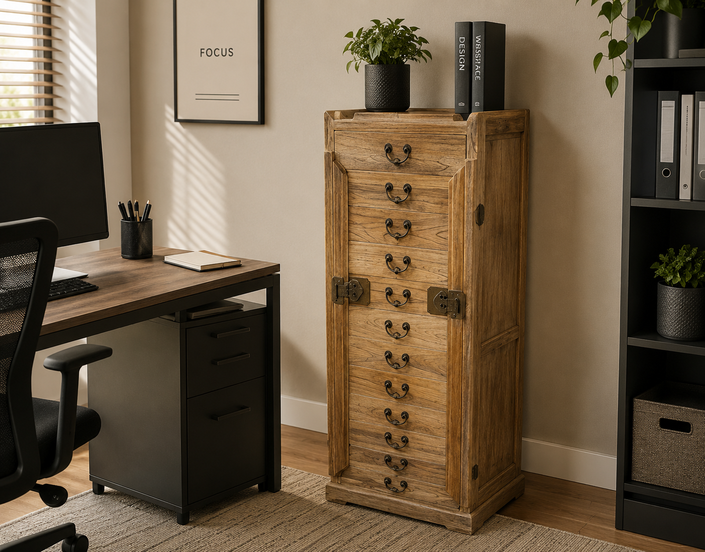 Reclaimed Wood Storage Cabinet
