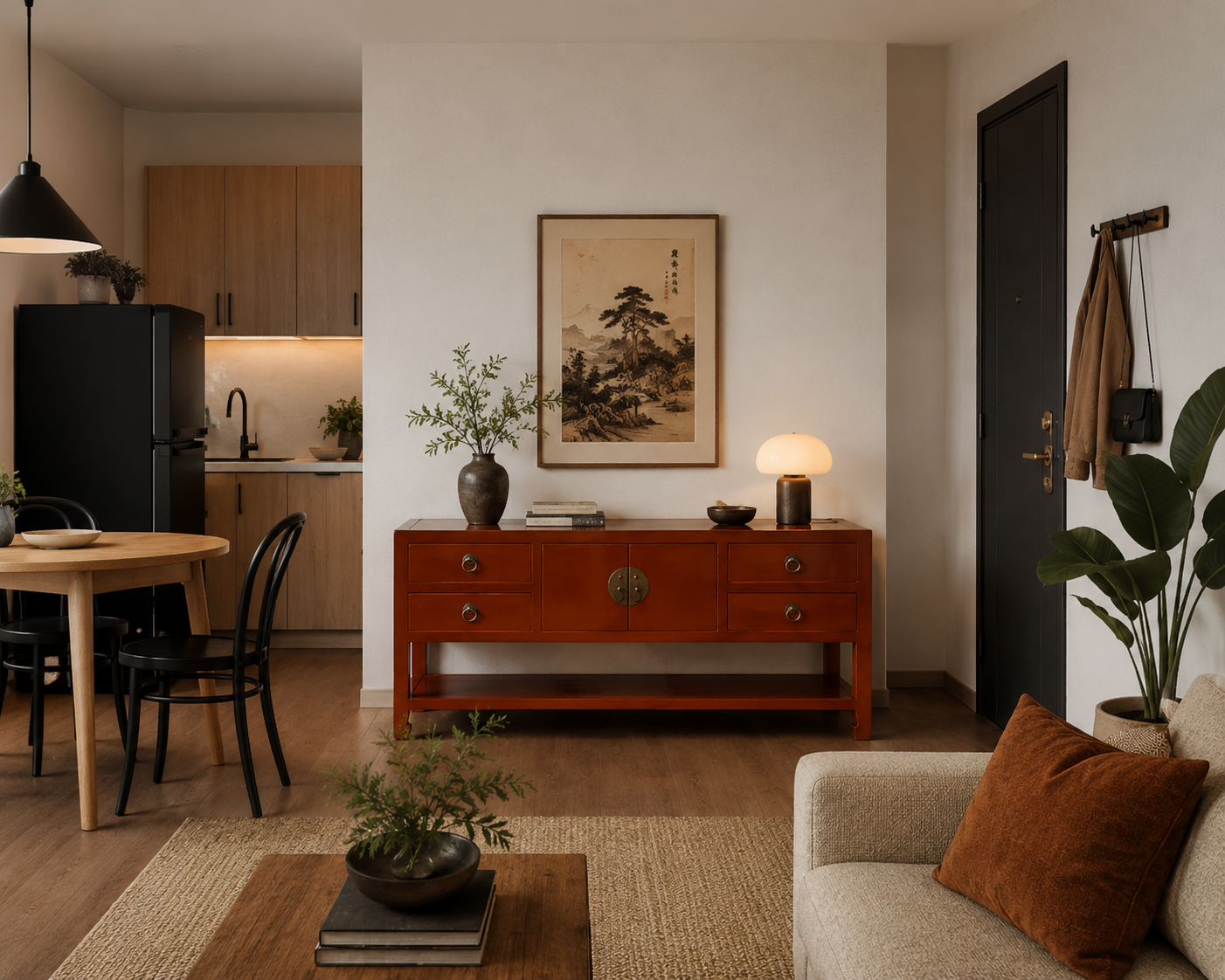 TV Cabinet With Shelf At The Bottom