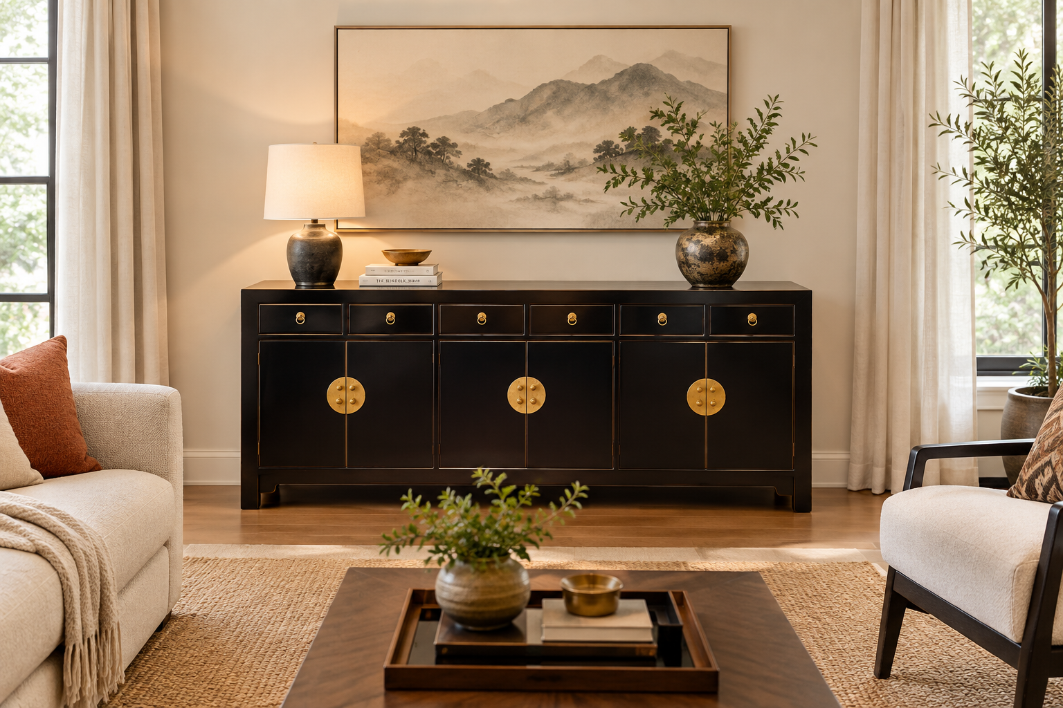 East Village 79" Long Sideboard