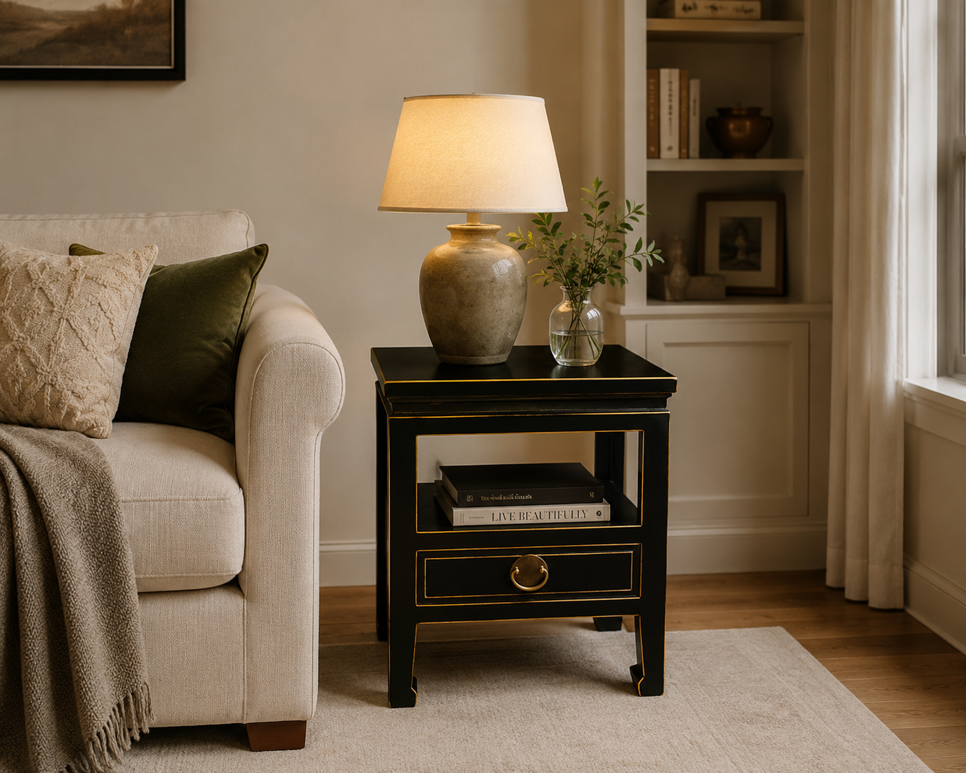 1 Drawer End Table