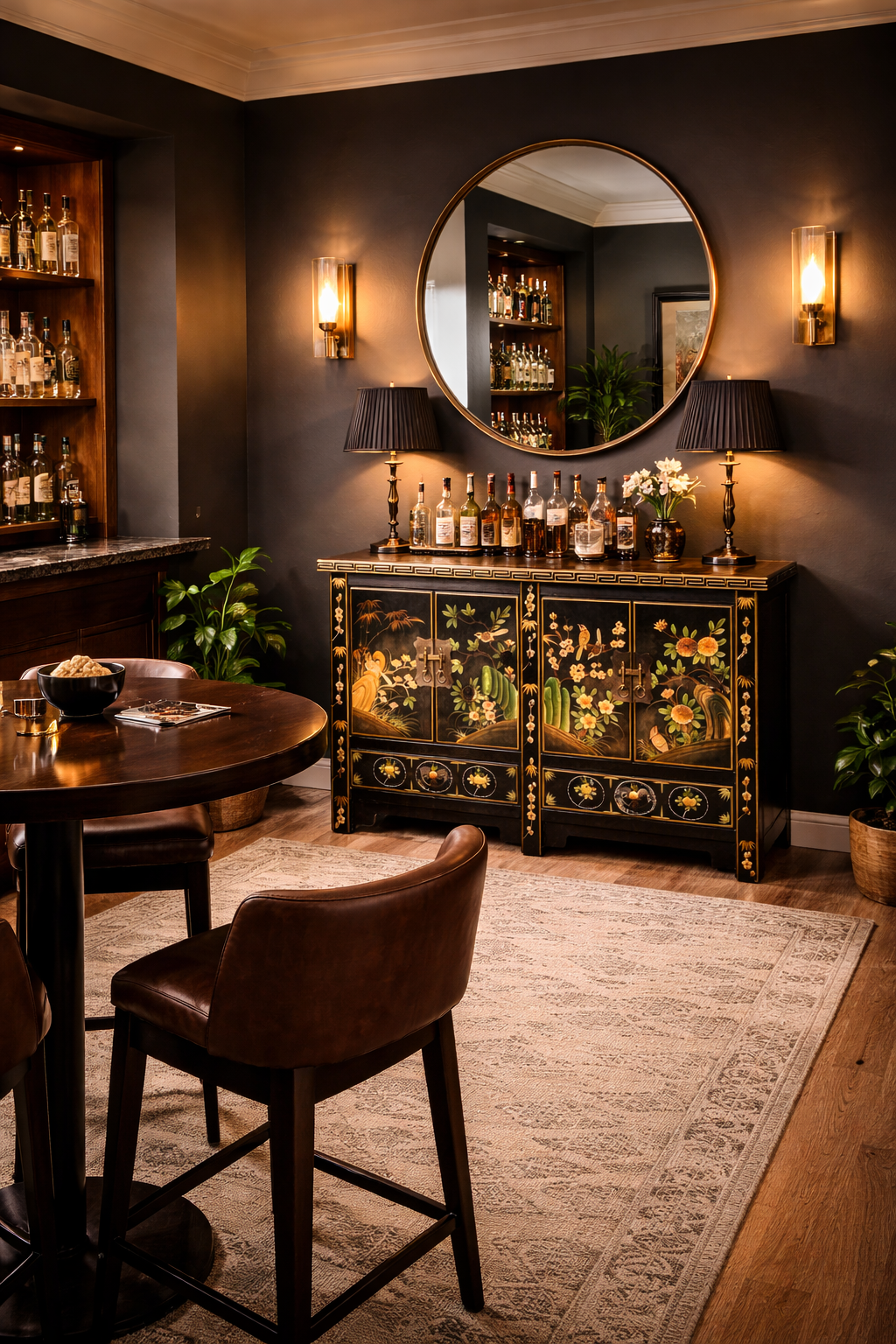 Four Seasons Scenery  Buffet Table