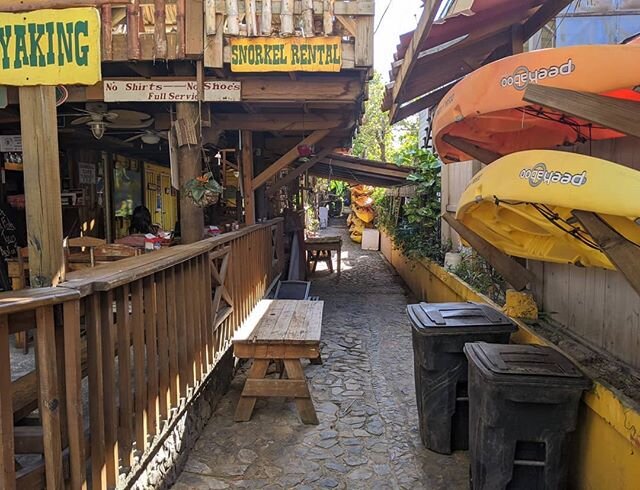 Pre-COVID, but only barely. We snapped this photo of one of the coolest alleys ever while in Roat&aacute;n, Honduras last February. At this time, we barely knew what Coronavirus was. A month later, the world was quarantined to their homes. Crazy to t