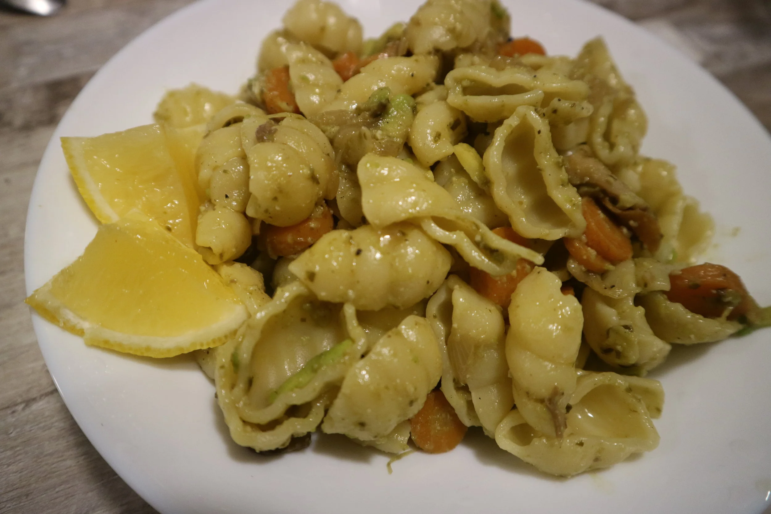 lemongrab pesto pasta
