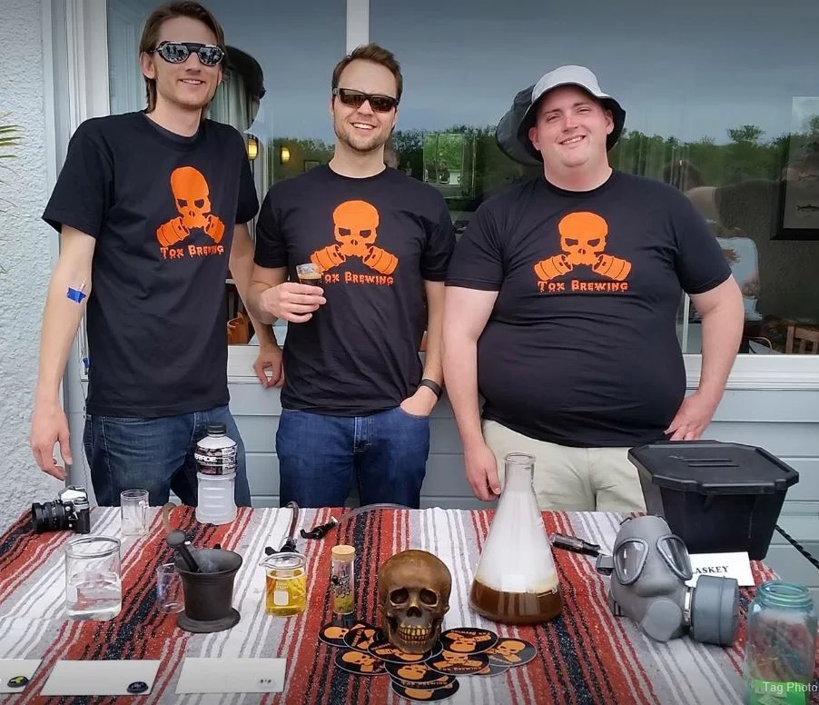 Dayne, Mike, & Jon pouring at 'Brew With a View' in Middletown, CT in Summer of 2016.