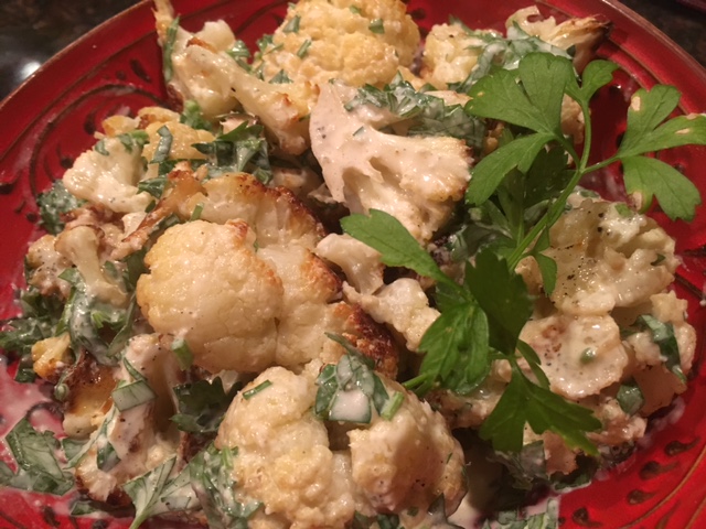 Creamy Roasted Cauliflower