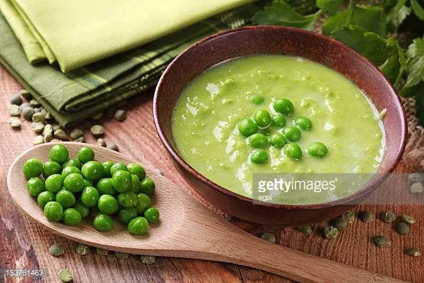 Pea, Potato and Arugula Soup