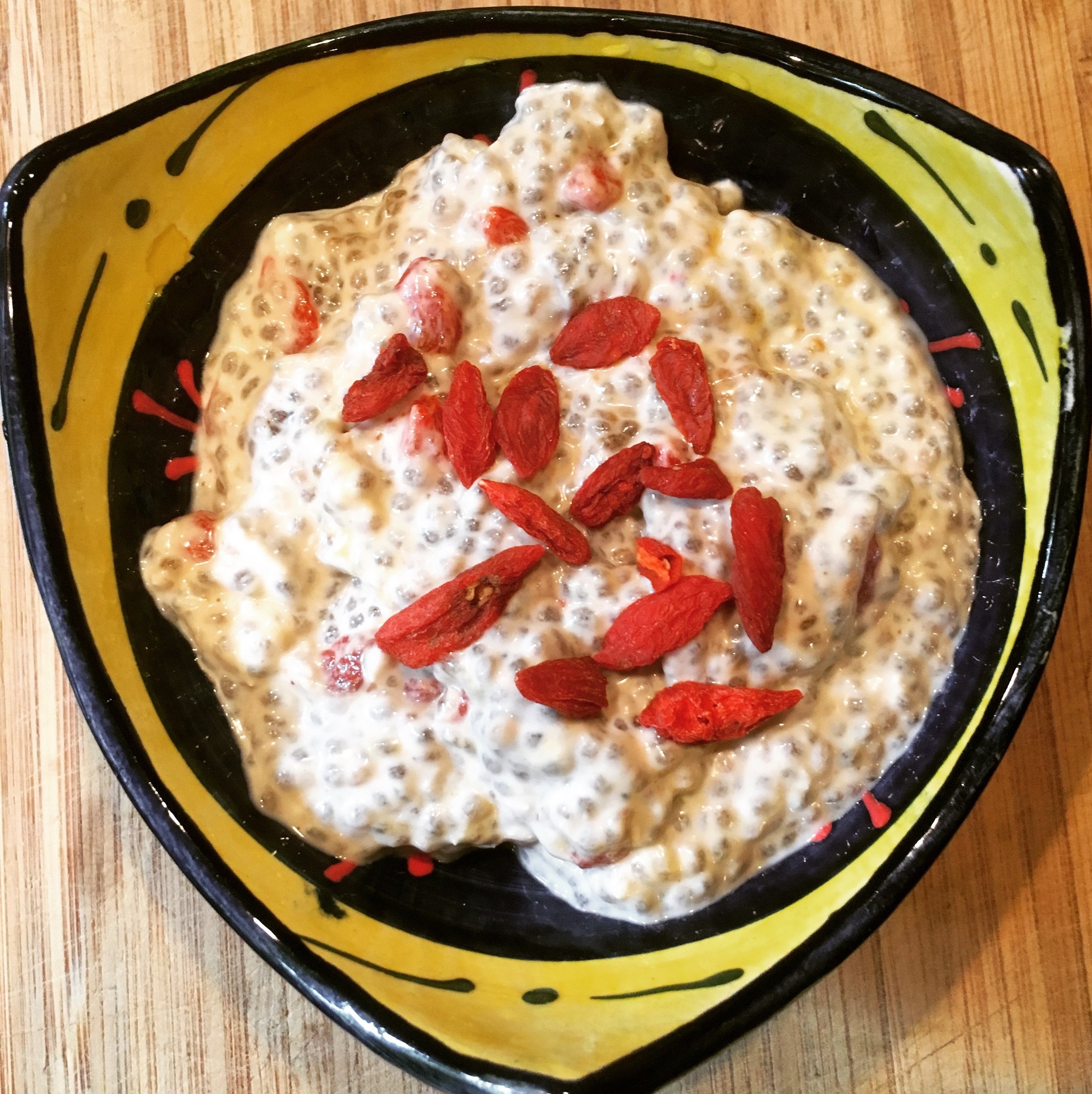 Coconut Goji Chia Pudding