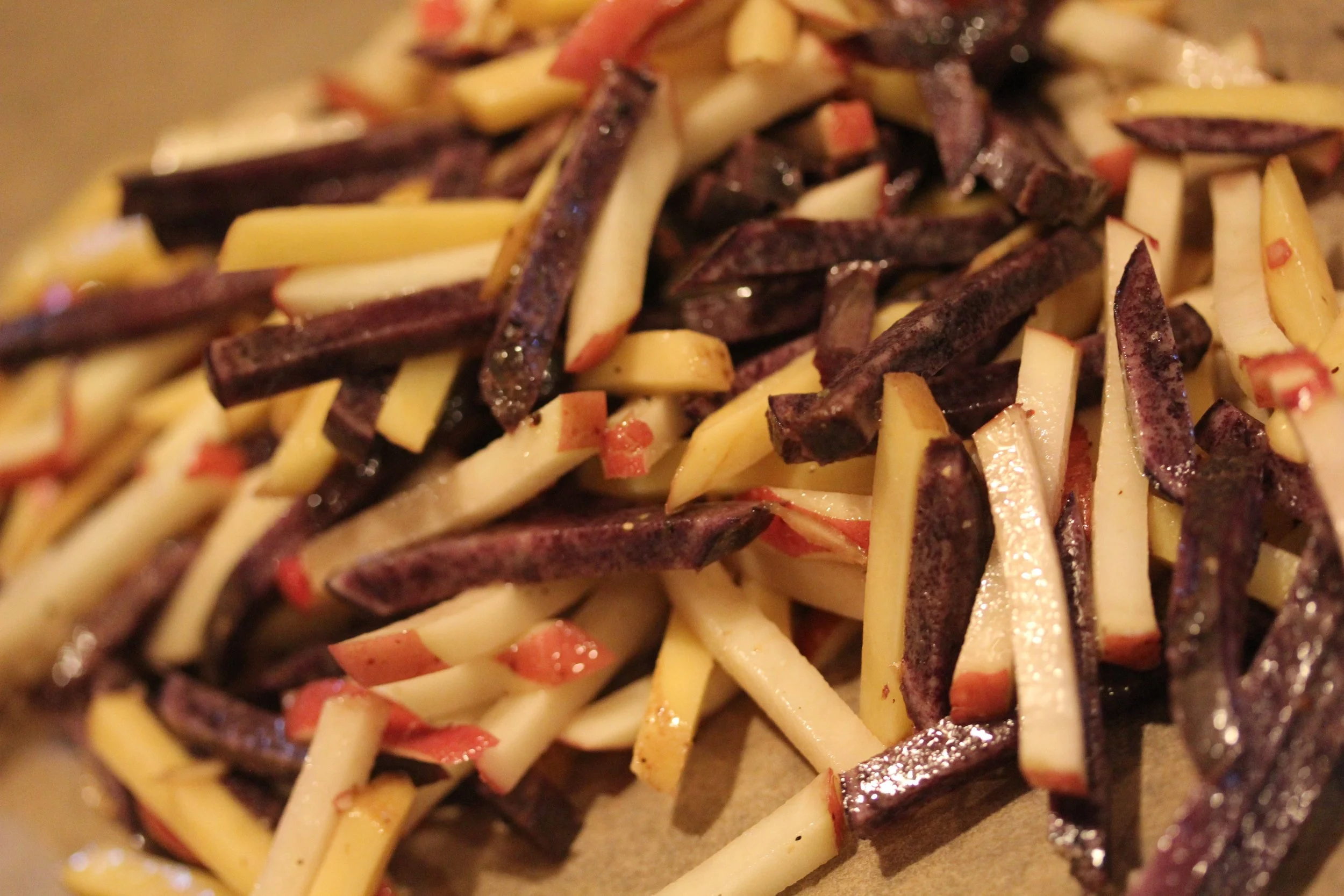 Tri-color Shoestring Fries