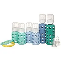 Glass Baby Bottle Gift Set