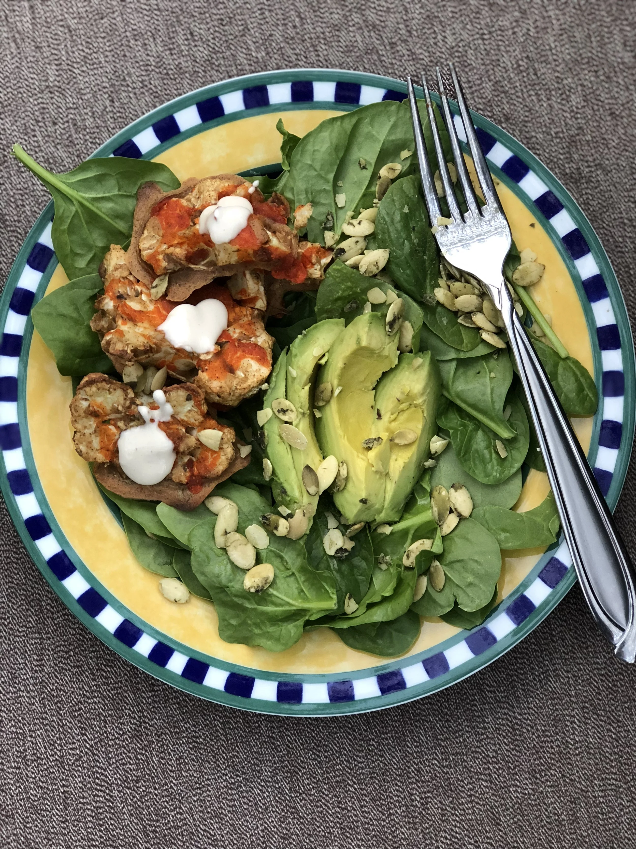 Buffalo Cauliflower Salad