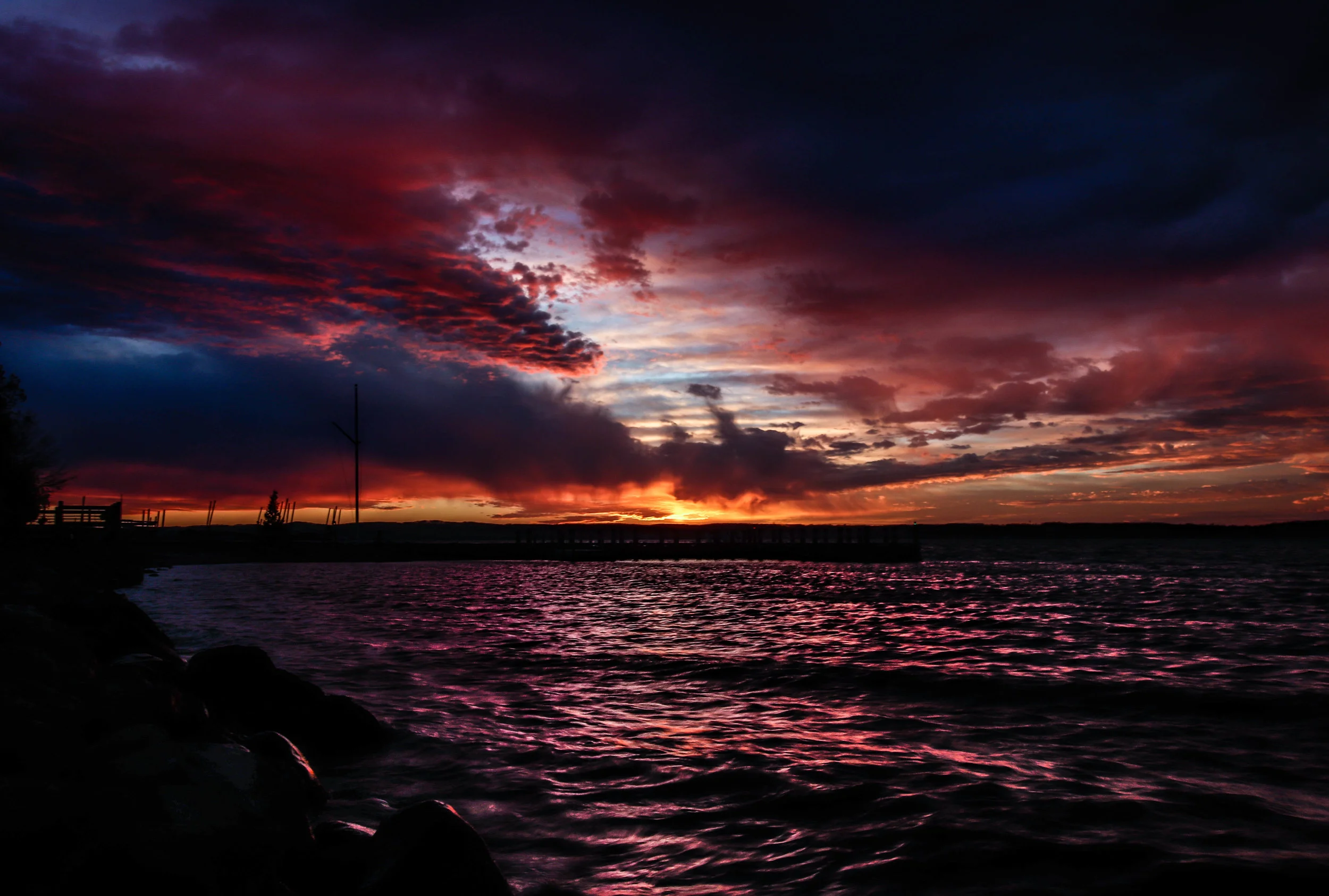Sunset in Northport Point, Michigan