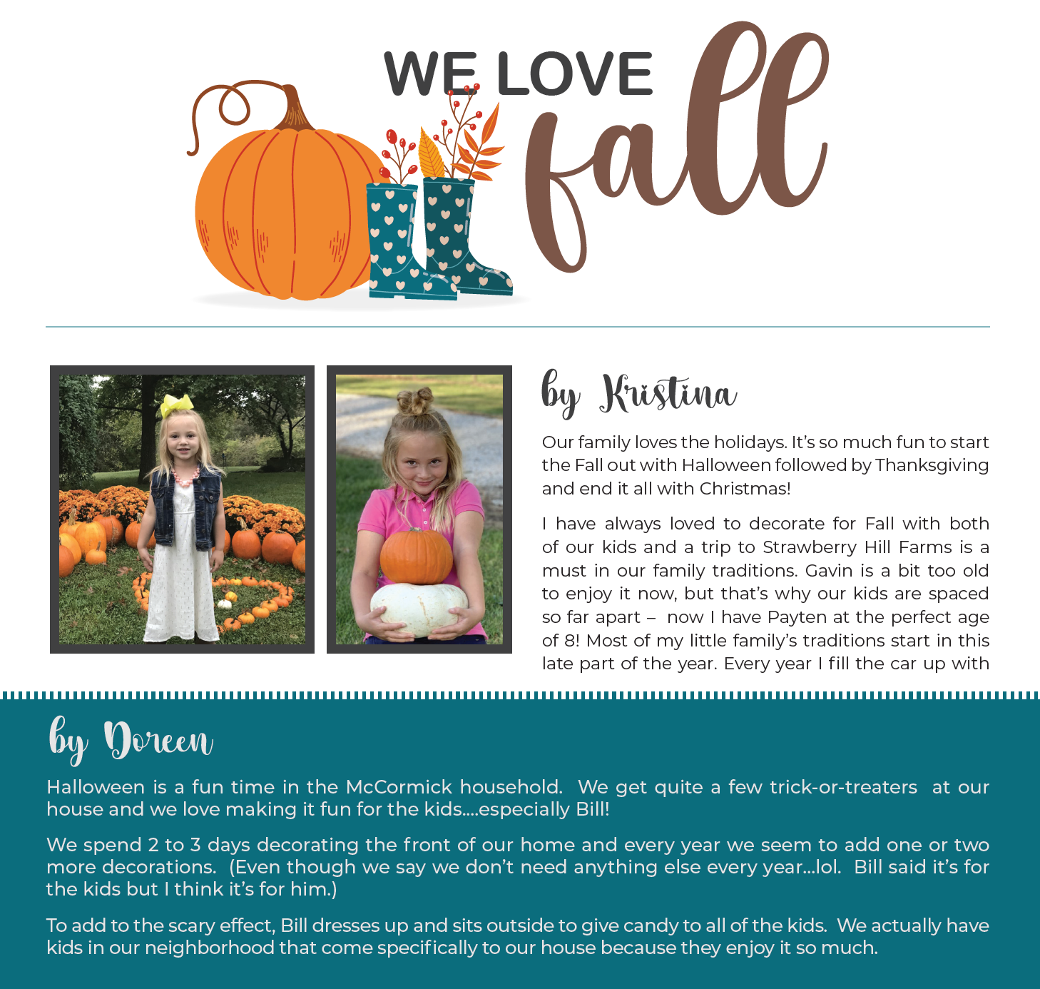 We love fall!
