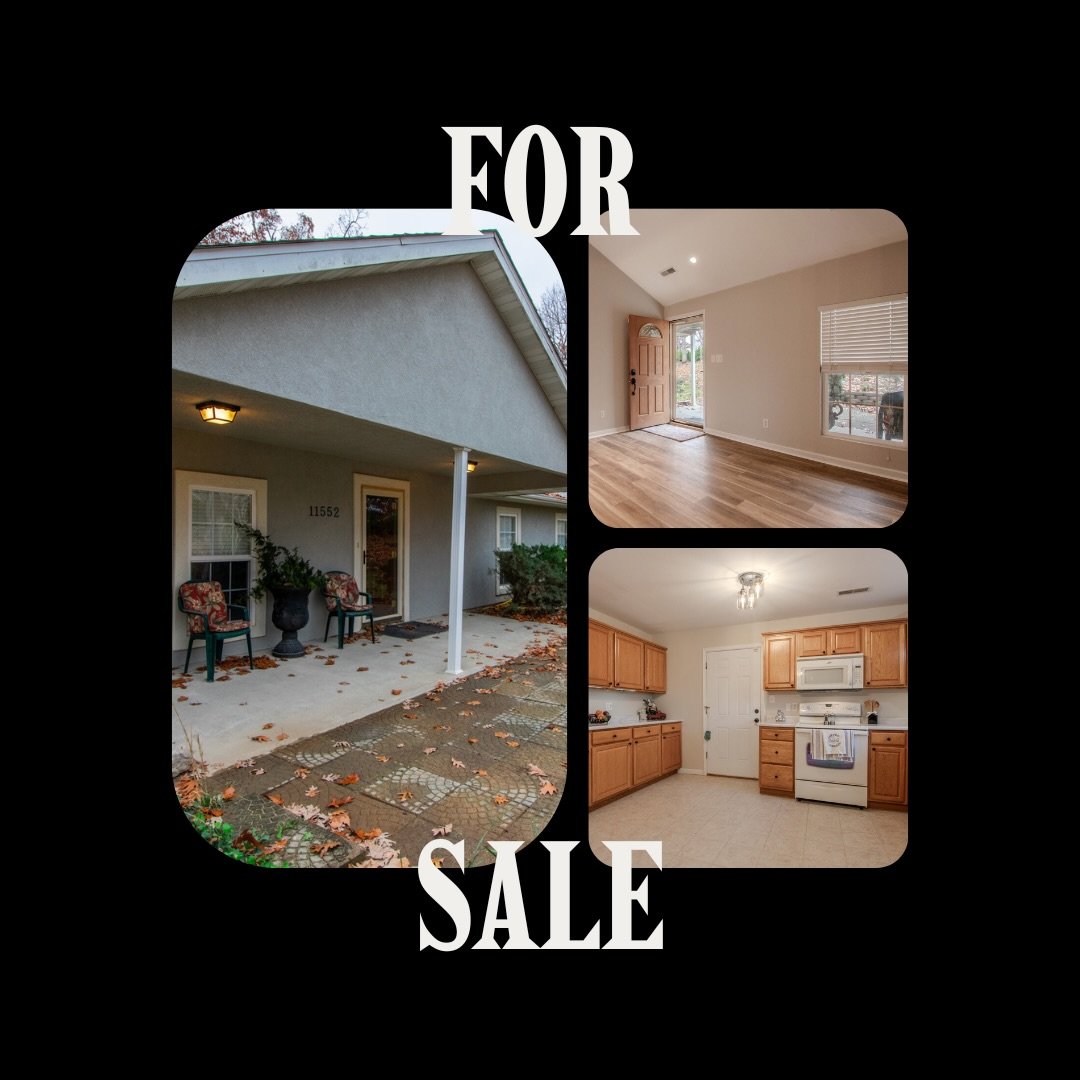 Peaceful country living with all the space you need 🌿

🏠 One-Level Convenience
&bull; Charming 3-bed, 2-bath layout
&bull; Dedicated office + bonus room for extra flexibility
&bull; Living room with vaulted ceilings for an open, airy feel

🍽️ Inte