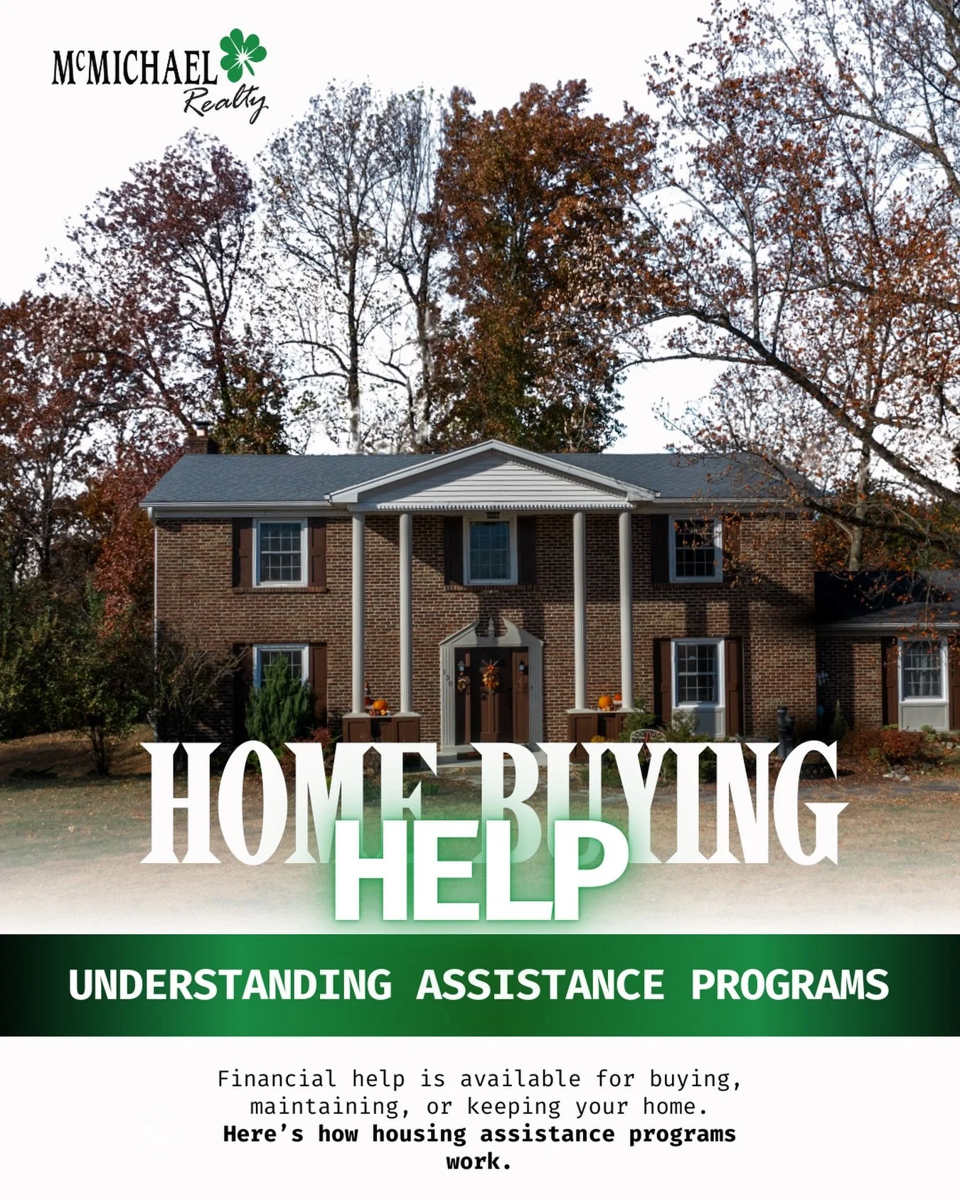 Home Buying Help: How Assistance Programs Can Make Homeownership Easier 🏠💰
Buying a home can feel overwhelming, but you don&rsquo;t have to do it alone. Housing assistance programs at the local, state, and federal level can help first-time buyers, 