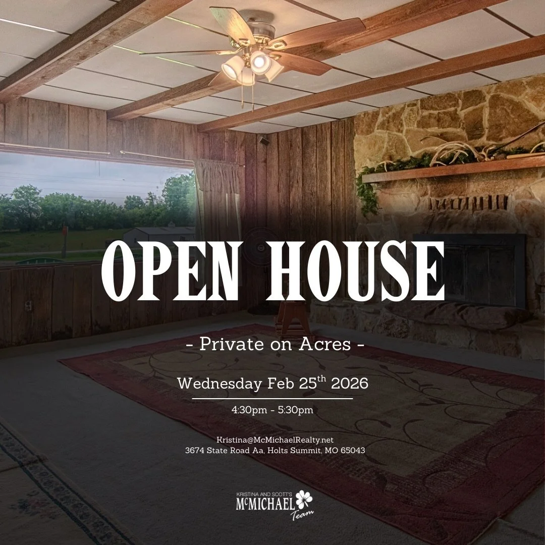 🔥 OPEN HOUSE 🔥 Wednesday, February 25th | 4:30&ndash;5:30 PM 
📍 3674 State Road AA, Holts Summit, MO
💲 $249,900

Discover the space and potential this 5-bedroom home on 1.64 acres has to offer, all set in a peaceful country setting.

Inside you&r