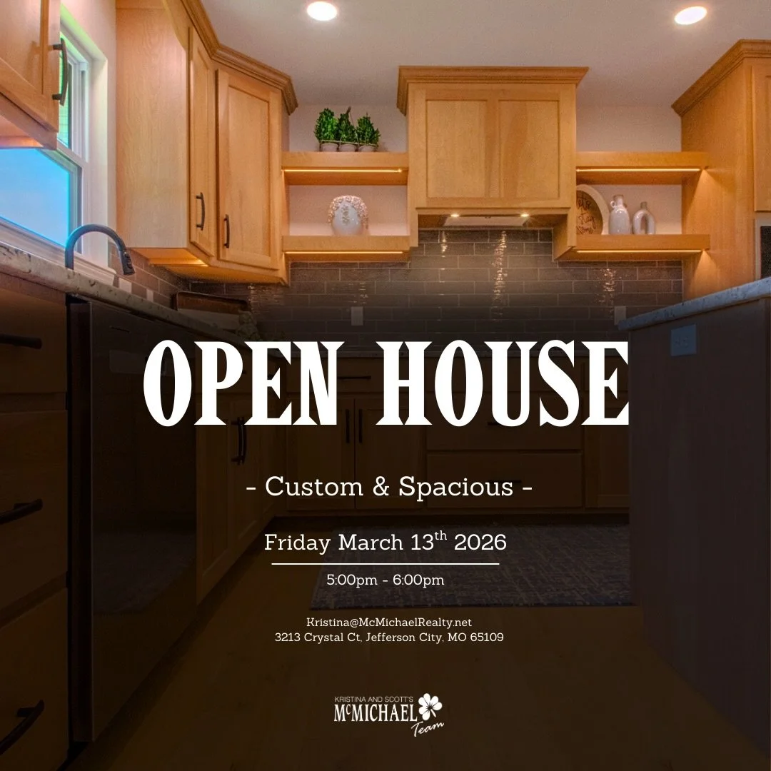 OPEN HOUSE &mdash; Friday, March 13th | 5:00&ndash;6:00 PM ✨
📍 3213 Crystal Ct, Jefferson City, MO
💲 $409,000

Tour this beautifully crafted 2025 new construction home featuring 3 bedrooms, 2 bathrooms, and a bright open-concept layout designed for