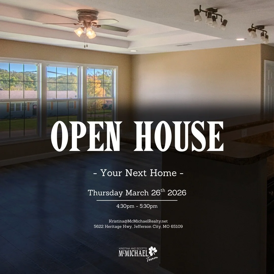 ‼️ OPEN HOUSE NEXT WEEK ‼️
📍 5622 Heritage Hwy, Jefferson City, MO
💲 $249,900

Discover easy, single-level living in this 3-bedroom, 2-bath home offering space, comfort, and functionality on a generous 0.68-acre lot.

Inside you&rsquo;ll love:
&bul