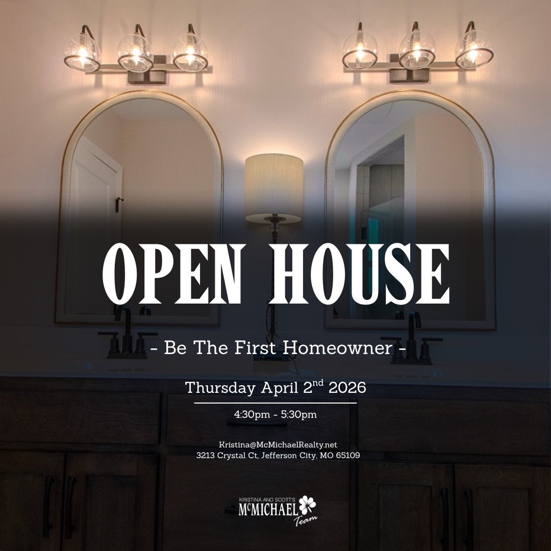 OPEN HOUSE NEXT WEEK!
📍 3213 Crystal Ct, Jefferson City, MO
💲 $409,000

Step into this stunning 2025 new build featuring 3 bedrooms, 2 bathrooms, and a bright open-concept layout designed for modern living.

Inside you&rsquo;ll love 🏡:
&bull; Eye-