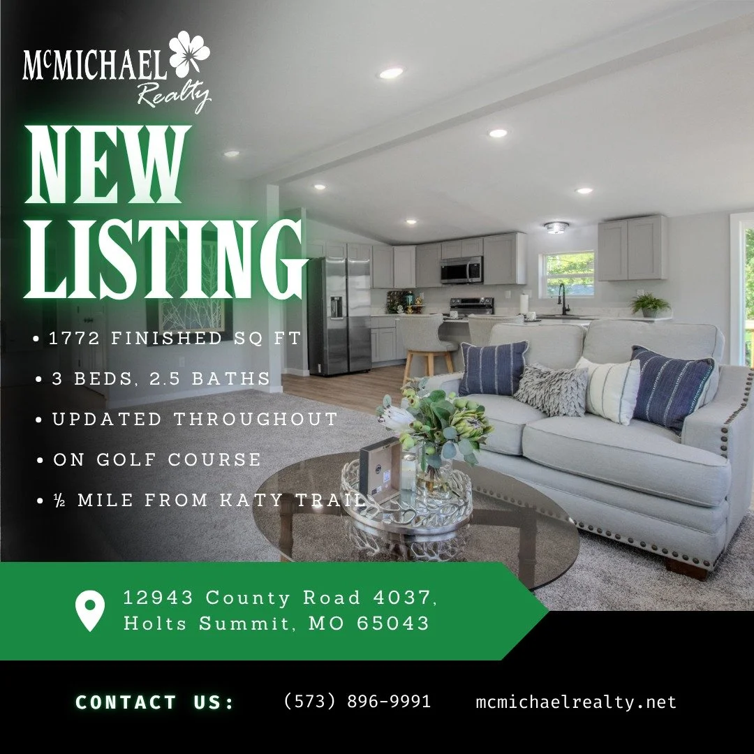 🏡 ON RAILWOOD GOLF COURSE ⛳️ and just &frac12; mile from the Katy Trail!
This updated 3 bed, 2.5 bath home brings together location and comfort in all the right ways. Step inside to a vaulted living room filled with natural light&mdash;bright, open,