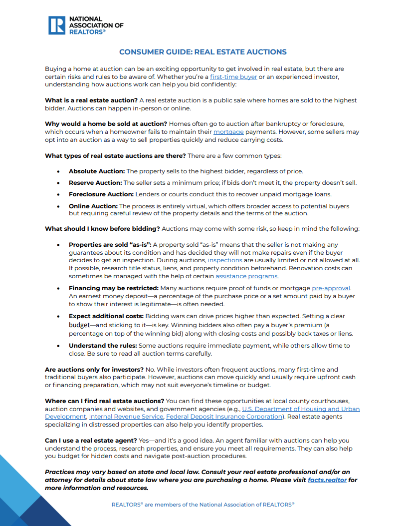 Real Estate Auctions