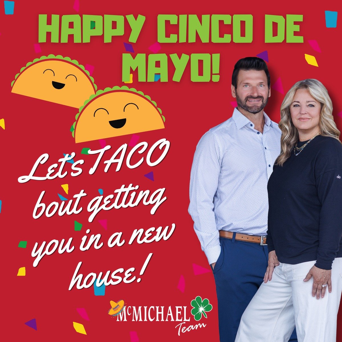 We&rsquo;re nacho average real estate team 😉🌮 Lettuce help you spice up your home search 🌶️🏡