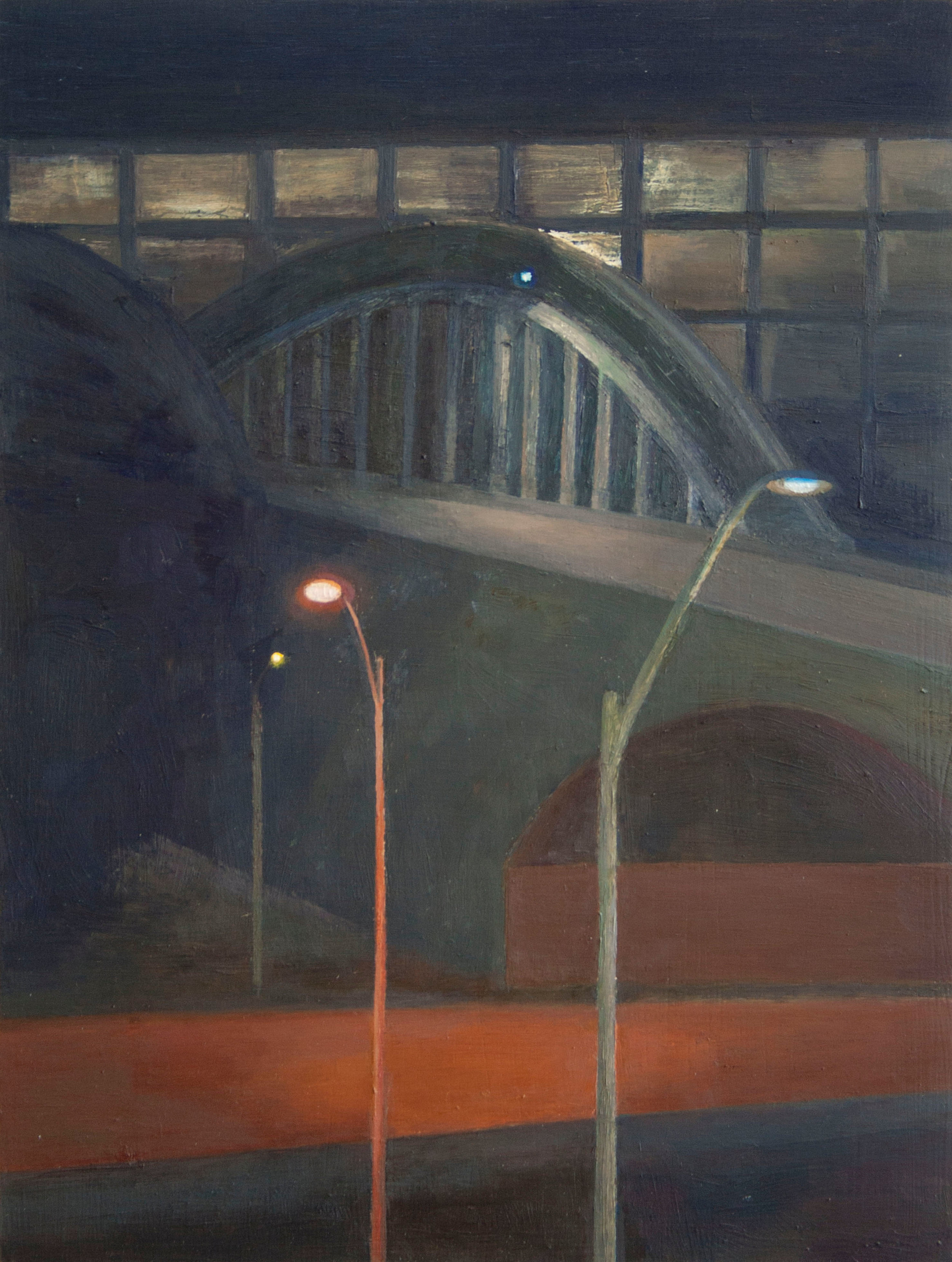 Illuminated Paths, Oil on panel, 19.5 x 14.5 inches, 2015