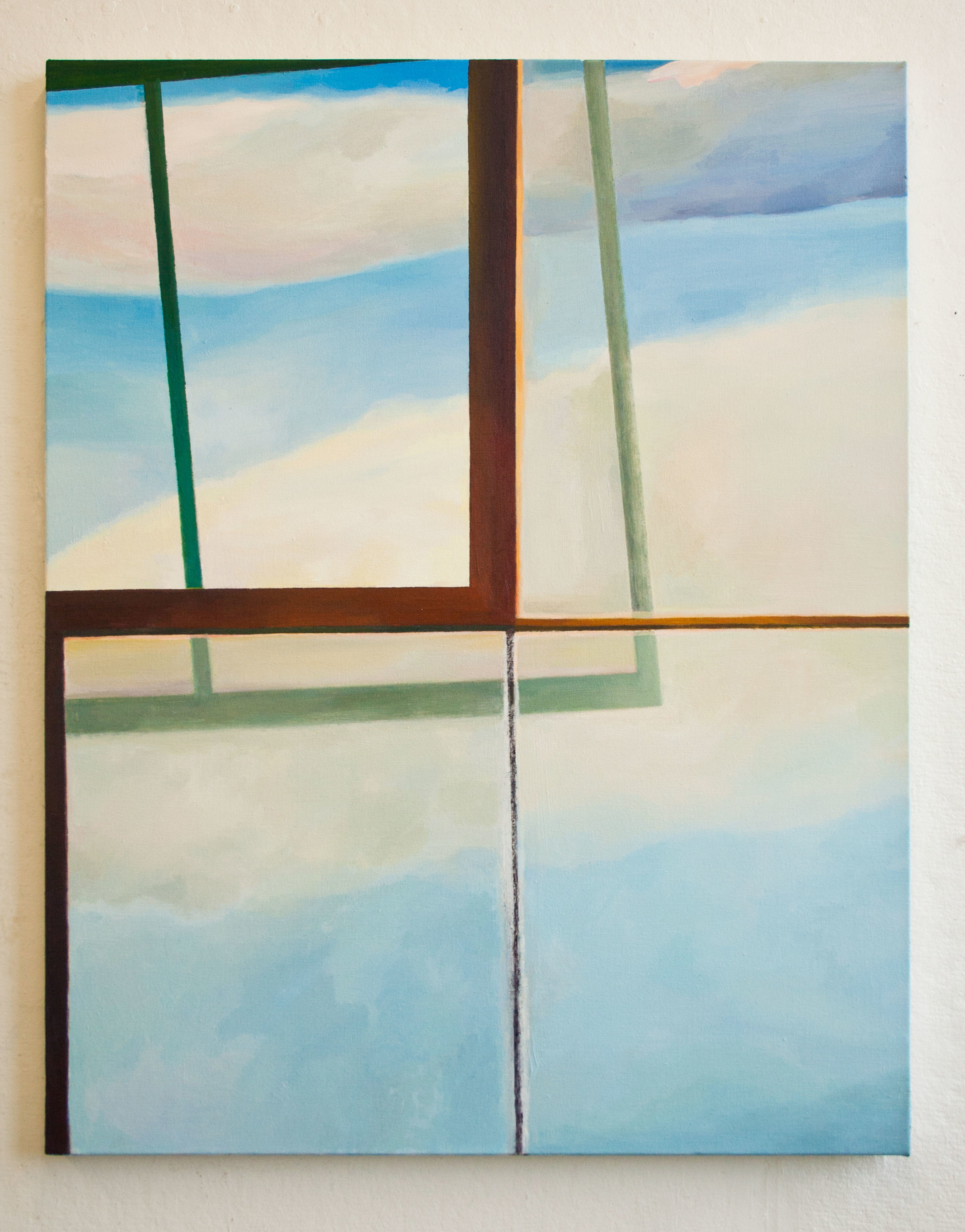 Opened lll, Oil on canvas, 43 x 34 inches, 2015